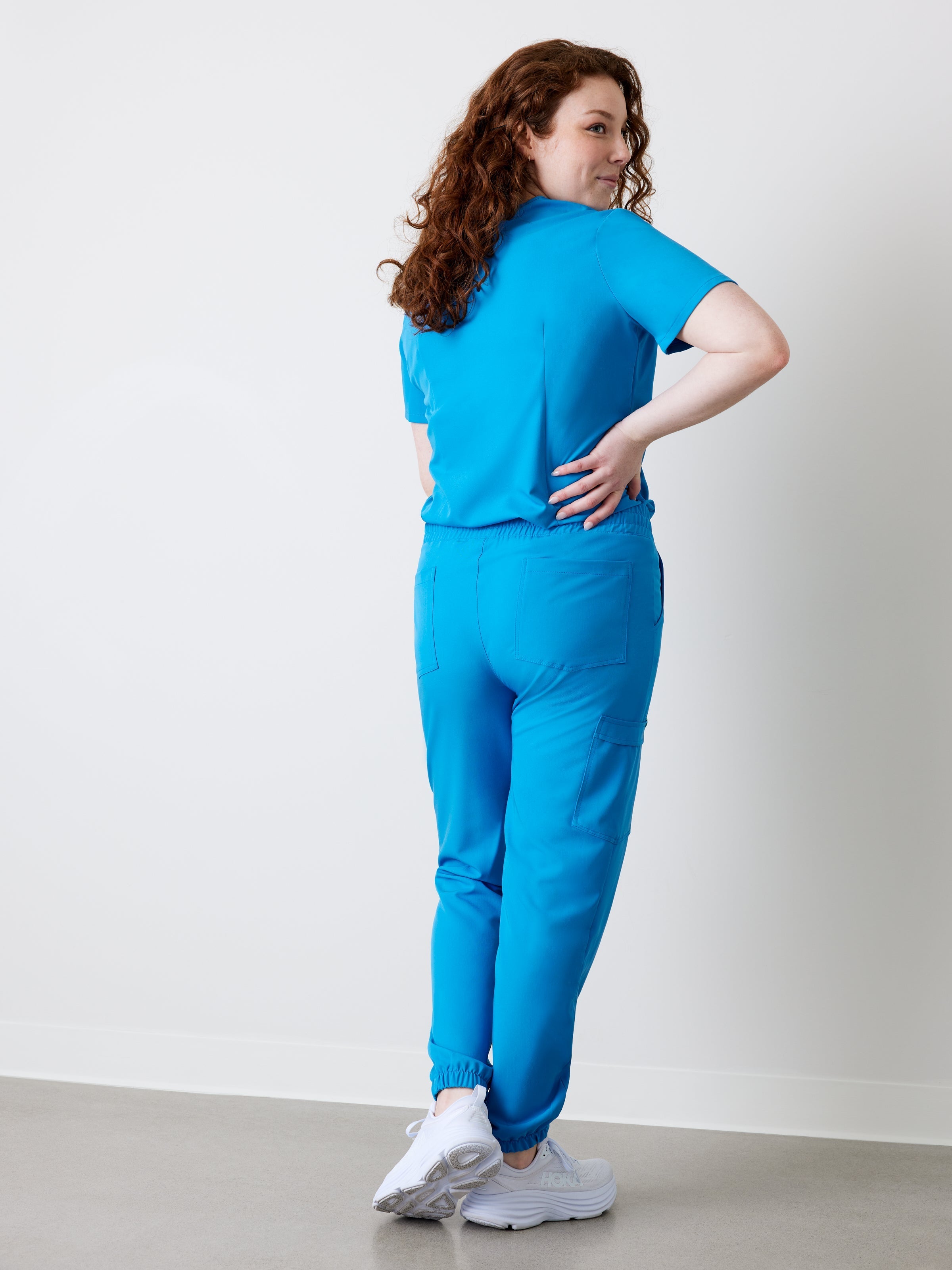 ROSIE RE-GARDE™ - AZURE BLUE - Jogger Scrub Pants - Final Sale - Image 3