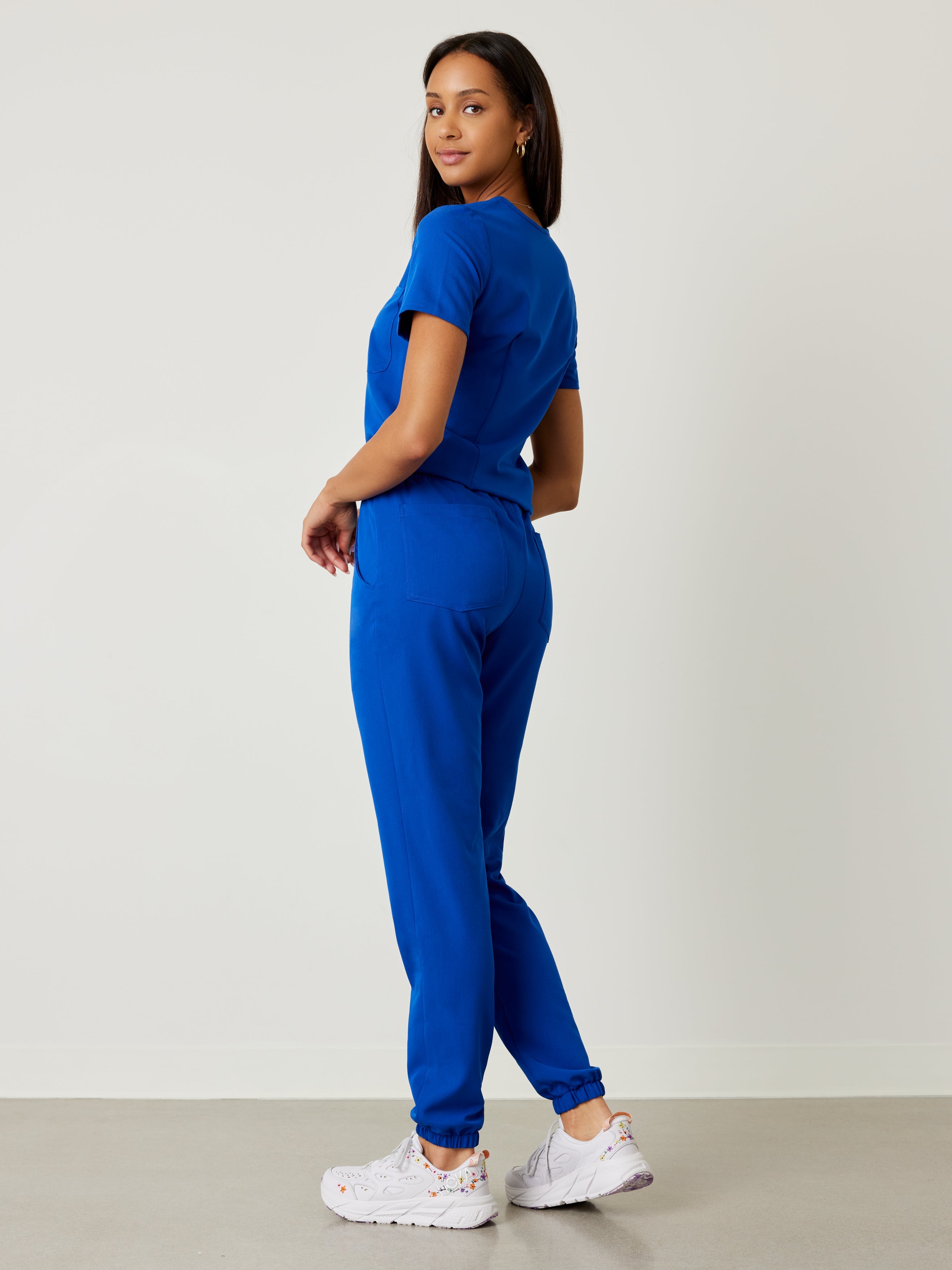 ROSIE RE-GARDE™ - ROYAL BLUE - Jogger Scrub Pants - SILVADUR™ - Image 2