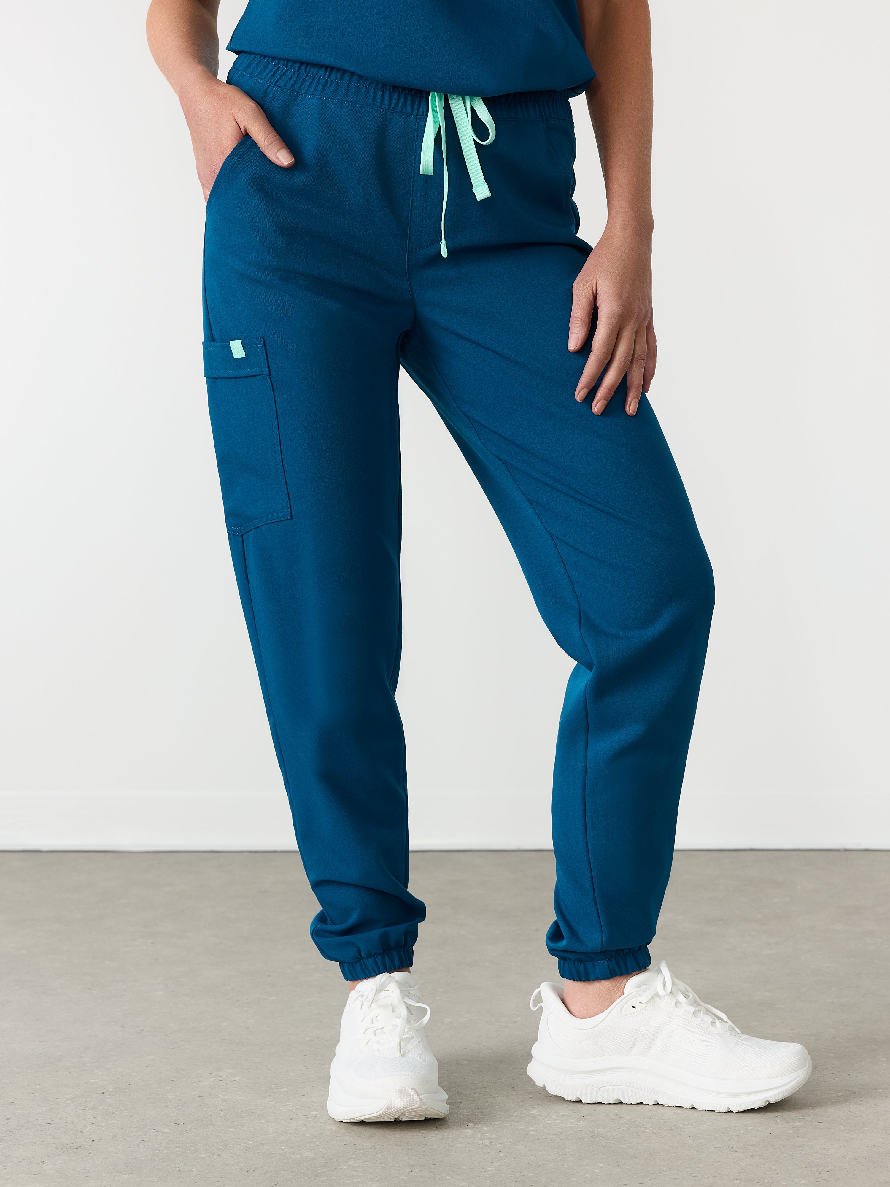 ROSIE RE-GARDE™ - OPAL BLUE - Jogger Scrub Pants - SILVADUR™ - Image 2