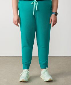 Alternative view of DEMI RE-GARDE™ - ARCTIC MINT - Jogger Scrub Pants - SILVADUR™
