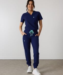 DEMI RE-GARDE™ - MODERN NAVY - Jogger Scrub Pants - SILVADUR™