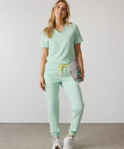 ROSIE RE-GARDE™ - MISTY MINT - Jogger Scrub Pants - SILVADUR™