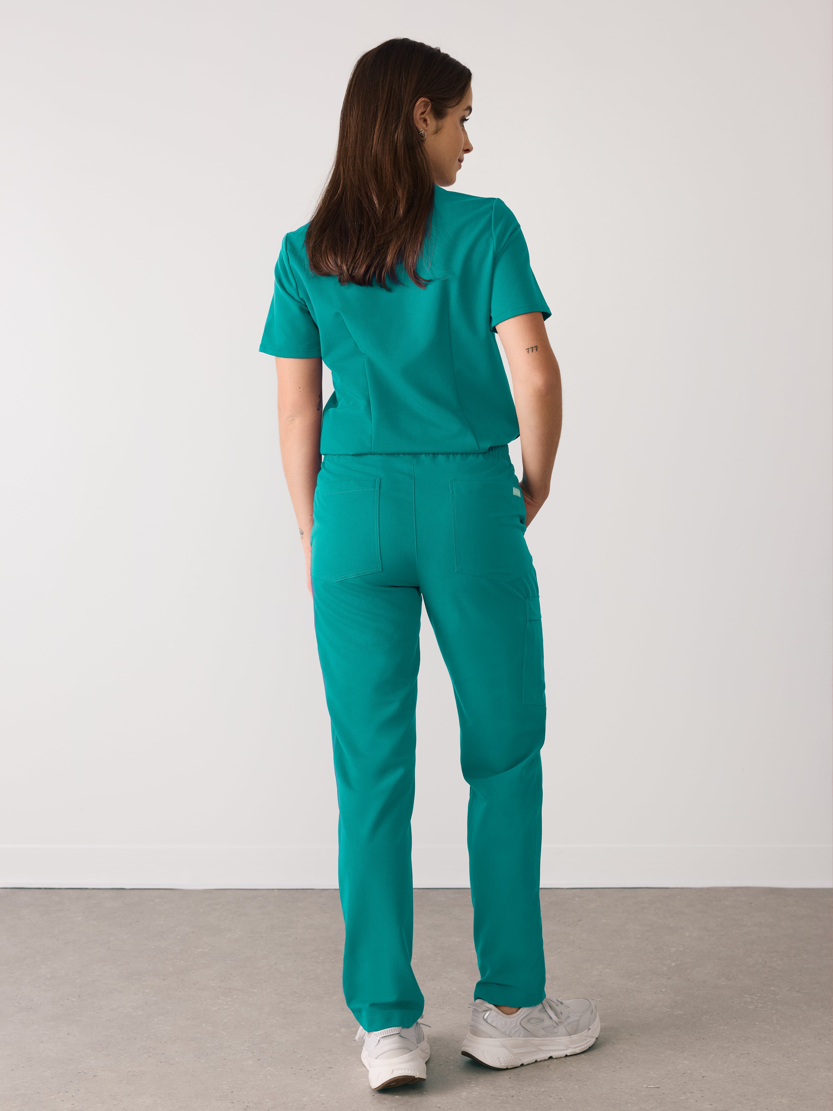 JULIETA RE-GARDE™ - ARCTIC MINT - Straight Cut Scrub Pants - SILVADUR™ - Image 3
