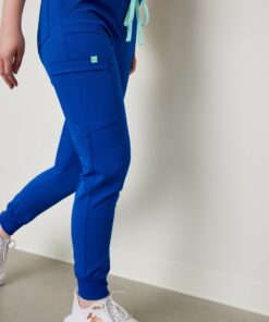 Alternative view of DEMI RE-GARDE™ - ROYAL BLUE - Jogger Scrub Pants - SILVADUR™