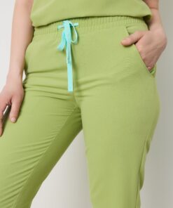 Alternative view of ROSIE RE-GARDE™ - MOSS GREEN - Jogger Scrub Pants - SILVADUR™ - Final Sale