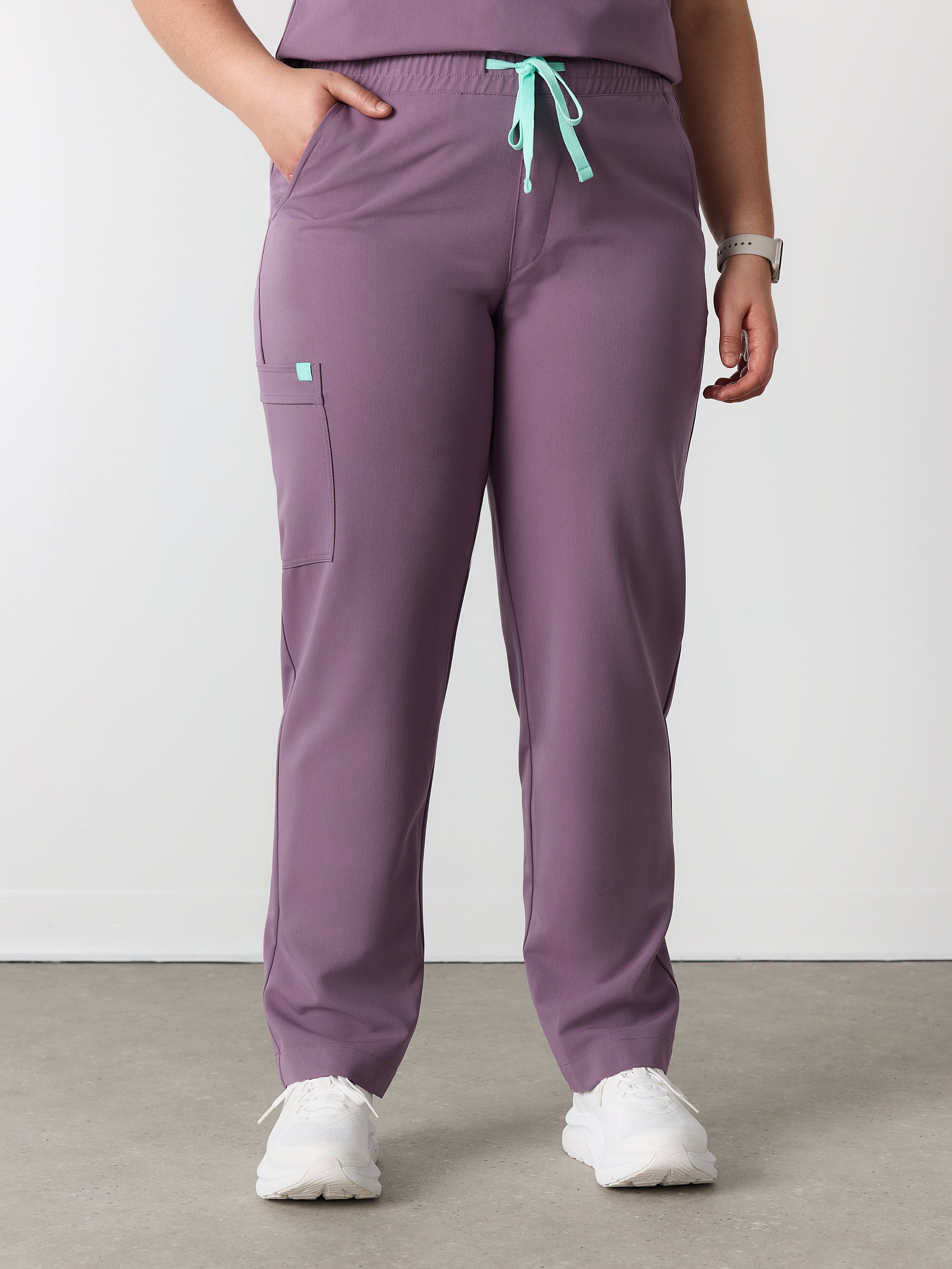 JULIETA RE-GARDE™ - DUSTY PURPLE - Straight Cut Scrub Pants - SILVADUR™ - Image 2