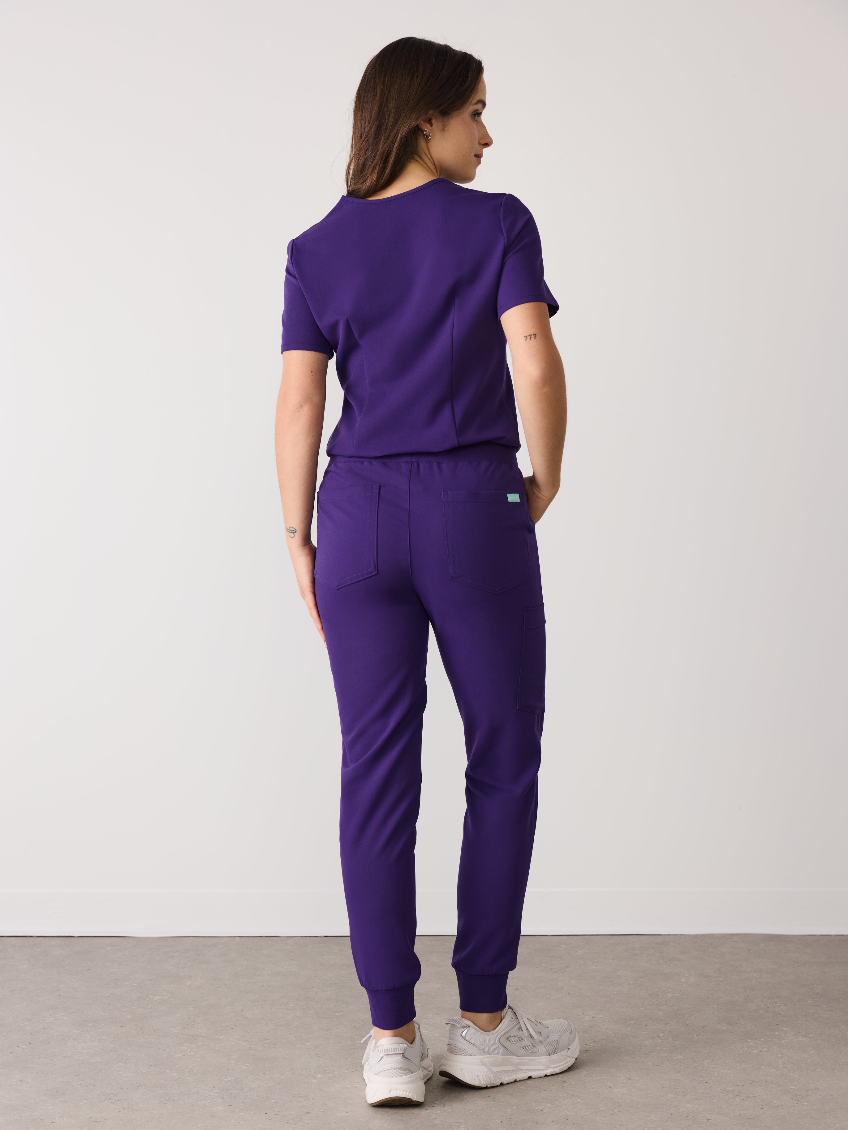 DEMI RE-GARDE™ - MIDNIGHT VELVET - Jogger Scrub Pants - SILVADUR™ - Final Sale - Image 3