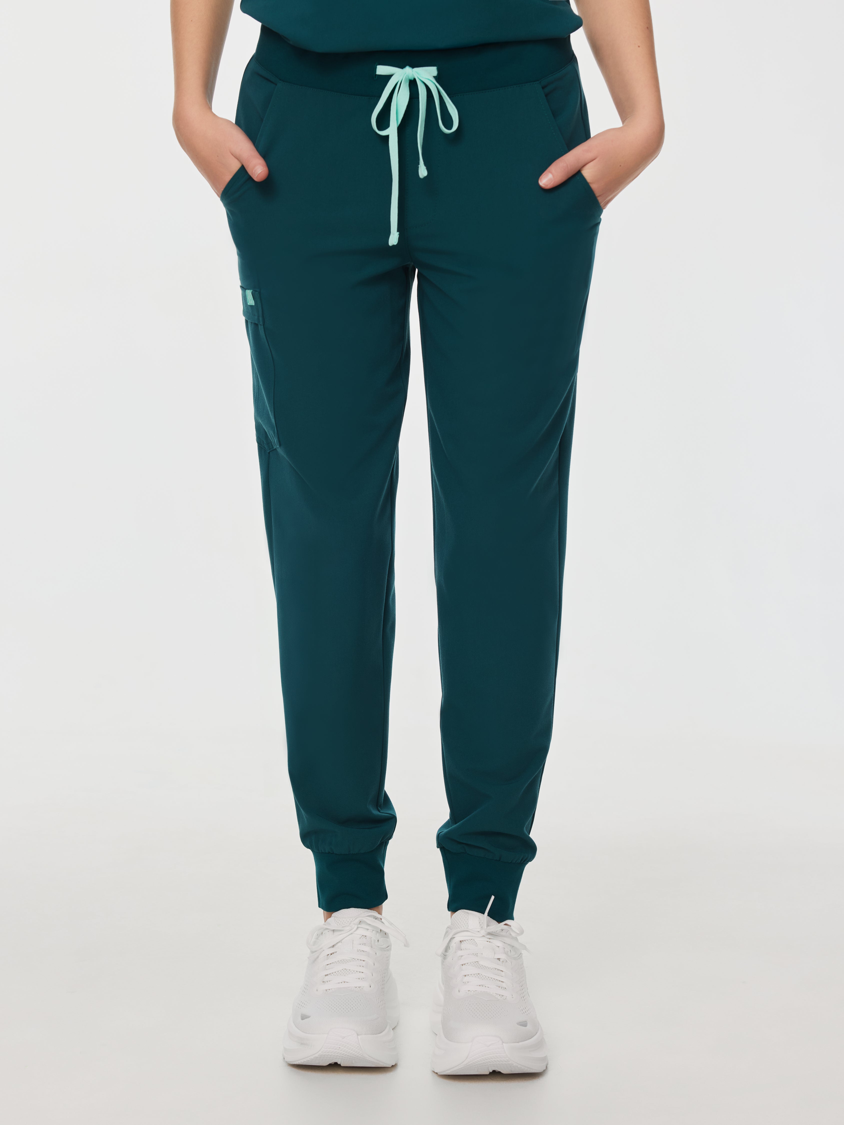 DEMI RE-GARDE™ - TEAL - Jogger Scrub Pants - SILVADUR™ - Image 4