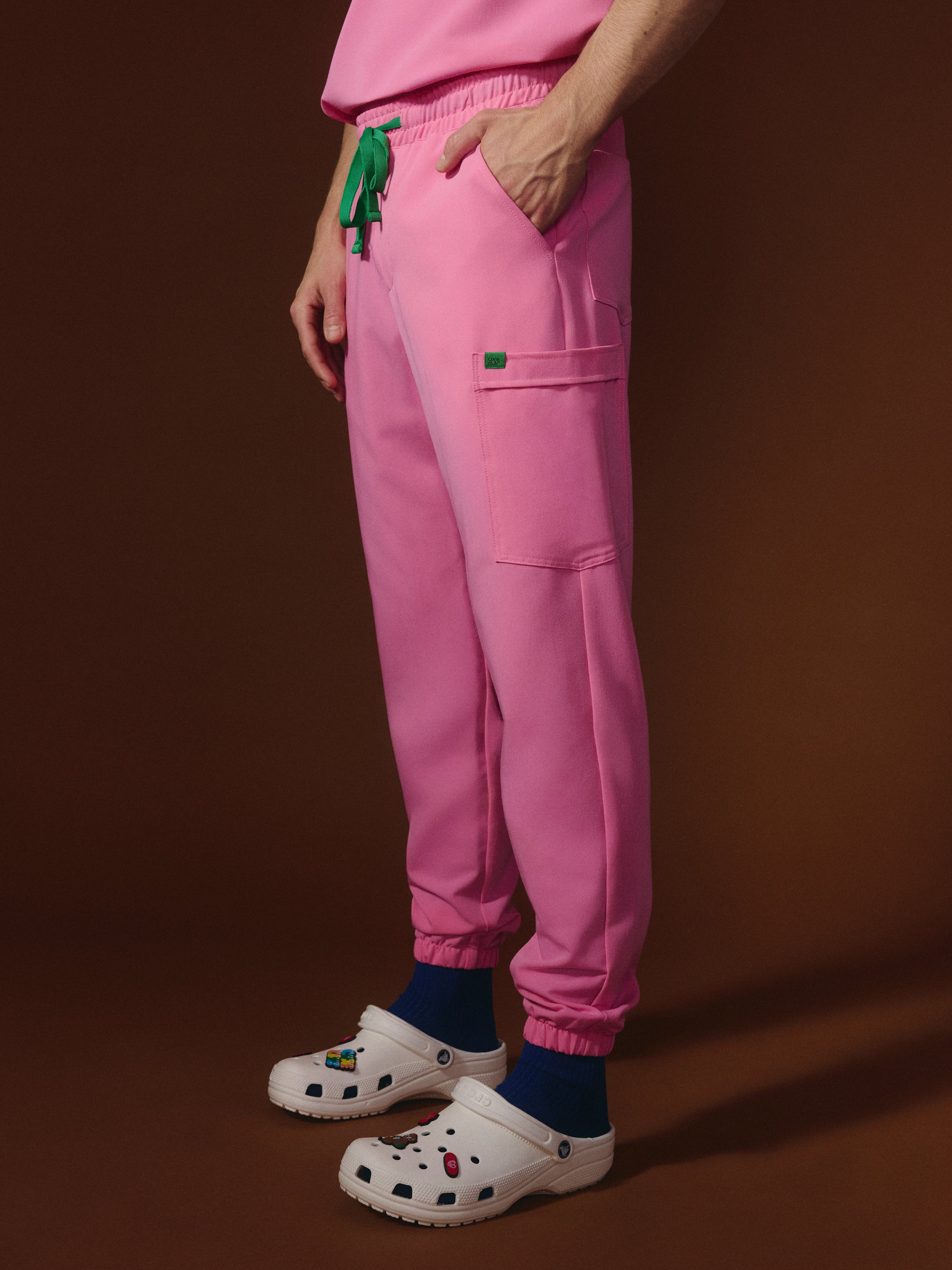 WILLIAM RE-GARDE™ - G-M x PONY PINK - Men's Jogger Pants - SILVADUR™ - Image 3