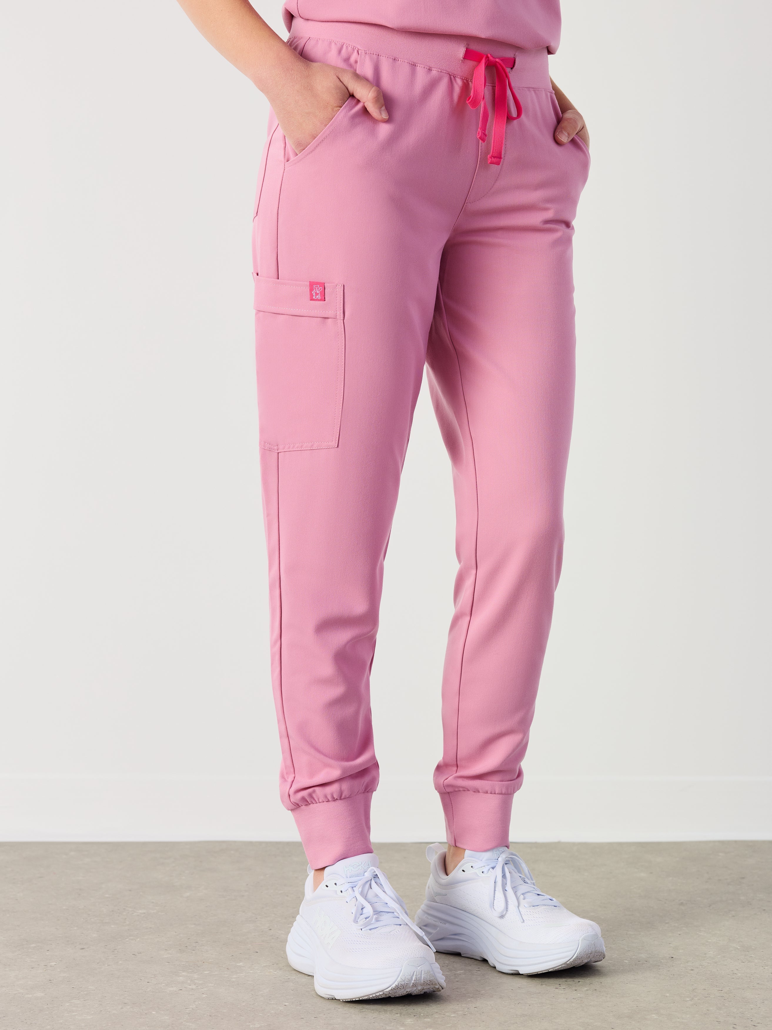 DEMI RE-GARDE™ - HOPEFUL PINK - Jogger Scrub Pants - SILVADUR™ - Final Sale - Image 3