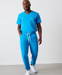WILLIAM RE-GARDE™ - AZURE BLUE - Men's Jogger Pants - Final Sale