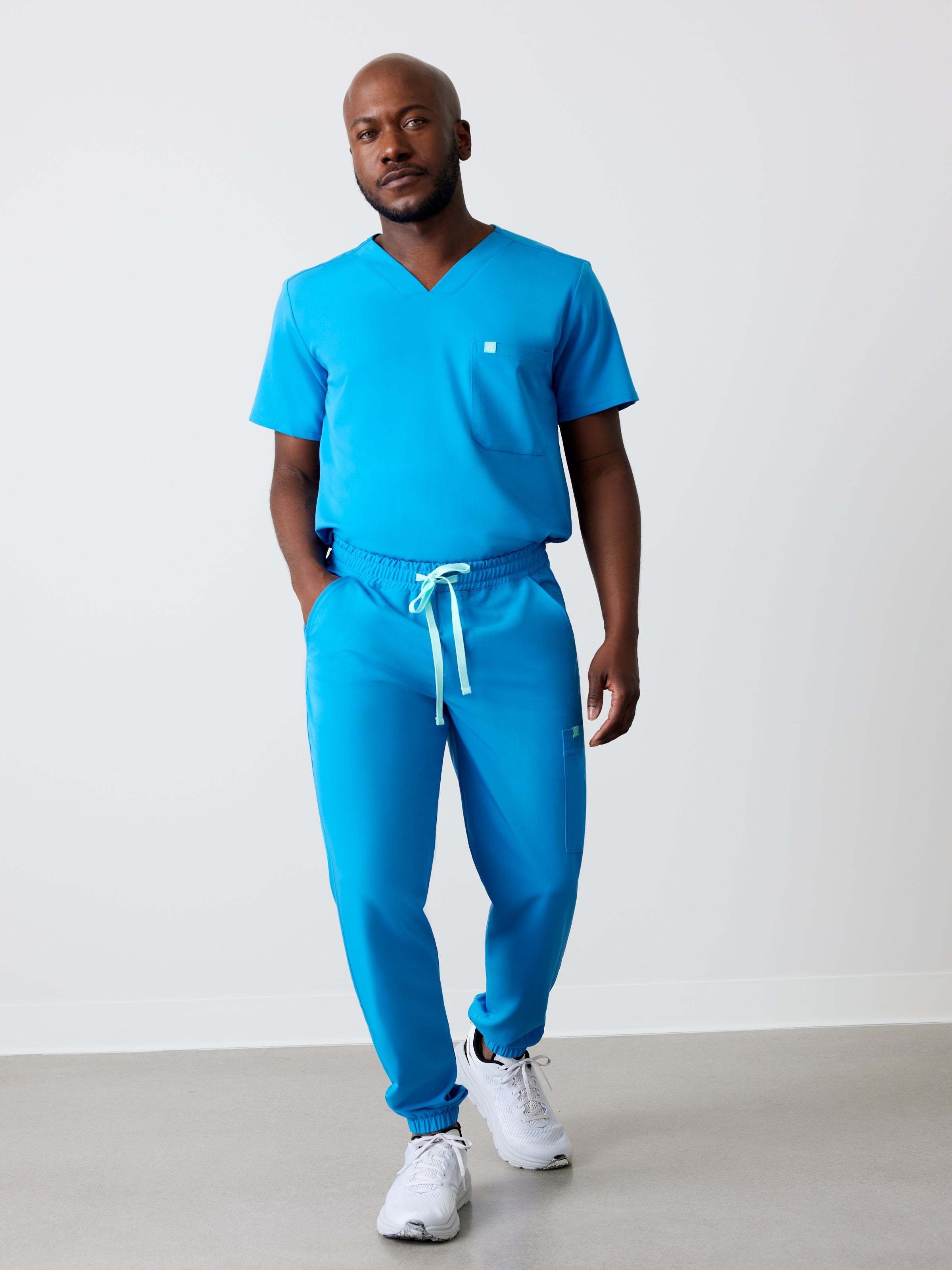 WILLIAM RE-GARDE™ - AZURE BLUE - Men's Jogger Pants - Final Sale