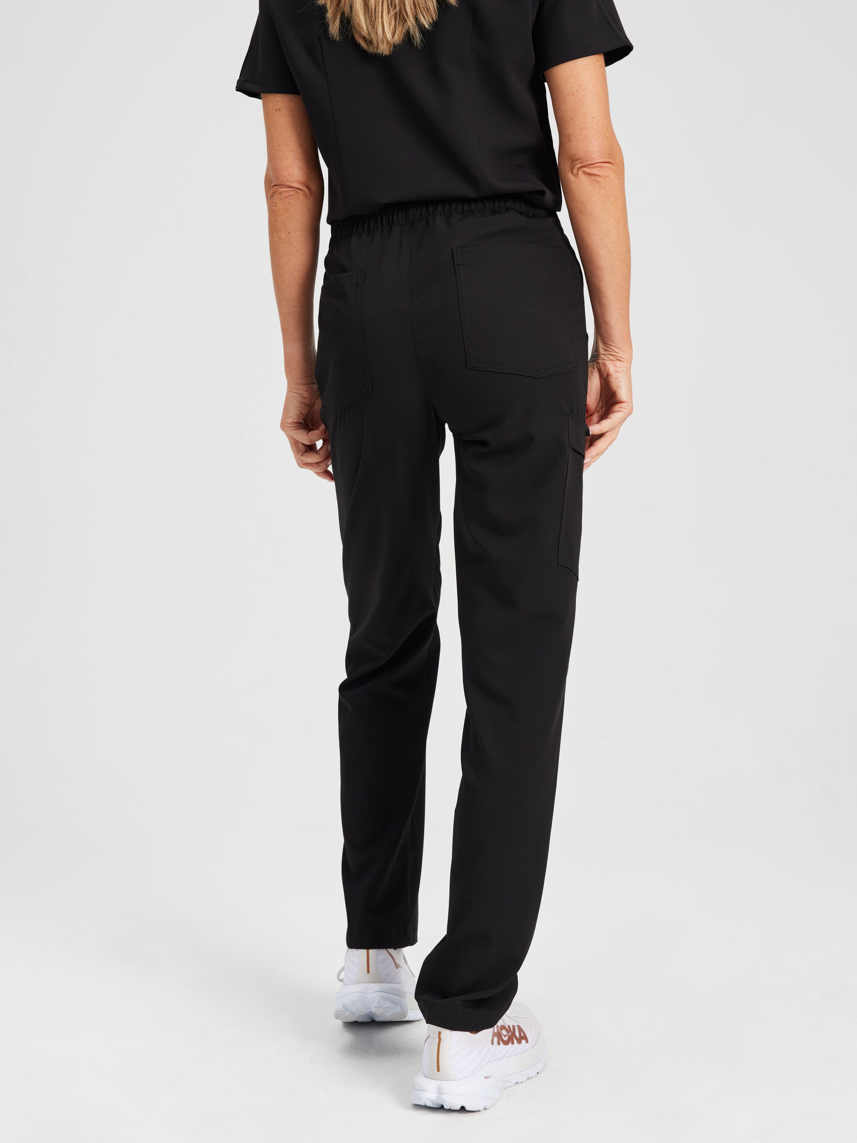JULIETA RE-GARDE™ - BLACK - Straight Cut Scrub Pants - SILVADUR™ - Image 3