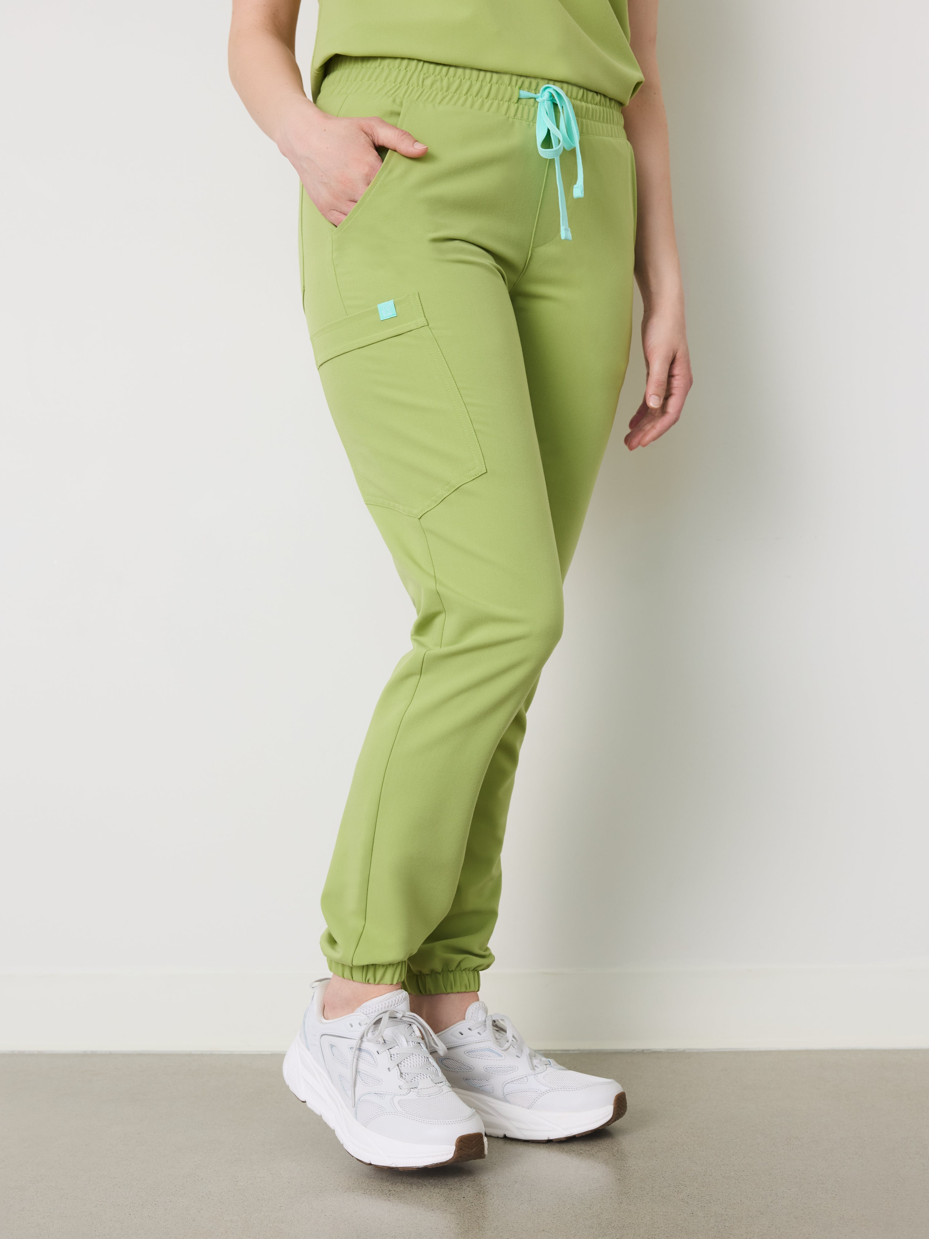 ROSIE RE-GARDE™ - MOSS GREEN - Jogger Scrub Pants - SILVADUR™ - Final Sale - Image 3
