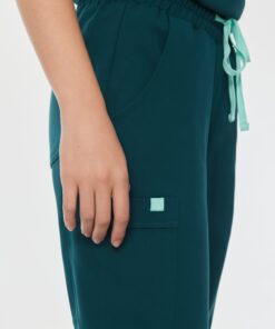 Alternative view of ROSIE RE-GARDE™ - TEAL - Jogger Scrub Pants - SILVADUR™