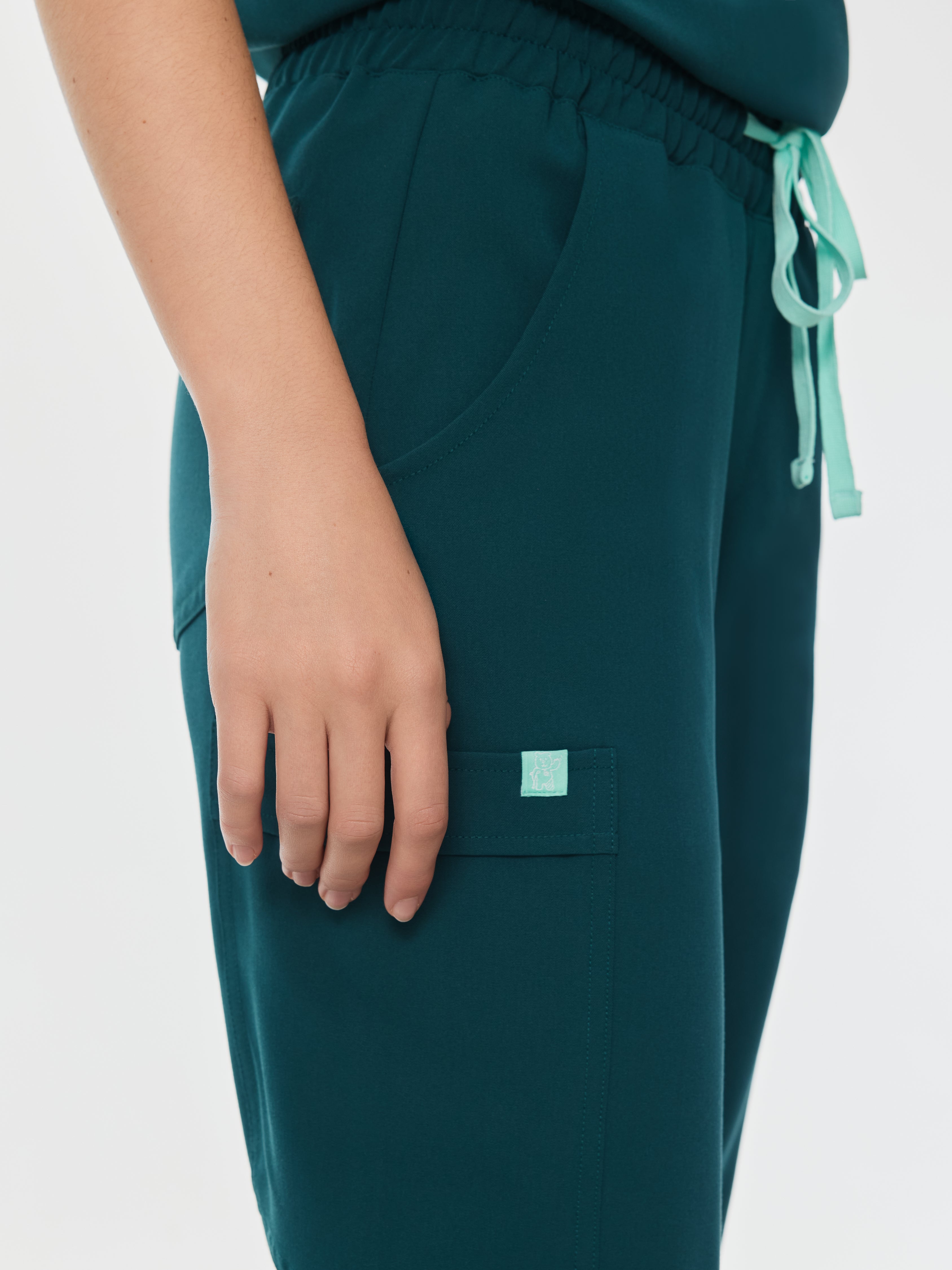 ROSIE RE-GARDE™ - TEAL - Jogger Scrub Pants - SILVADUR™ - Image 2