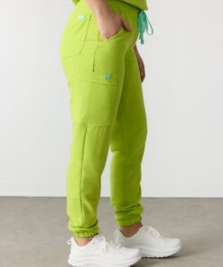 Alternative view of ROSIE RE-GARDE™ - LIME - Jogger Scrub Pants - SILVADUR™