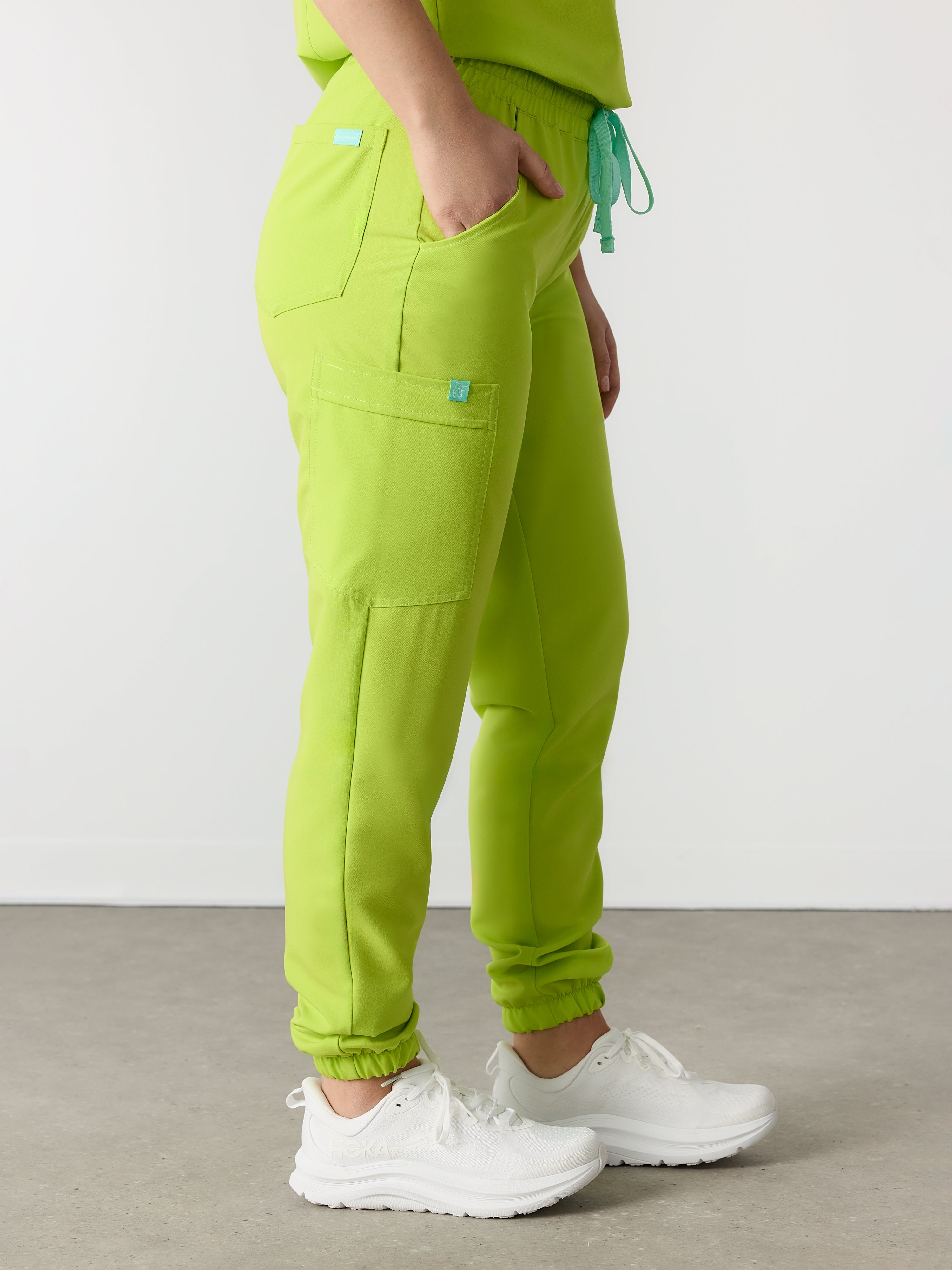 ROSIE RE-GARDE™ - LIME - Jogger Scrub Pants - SILVADUR™ - Image 2