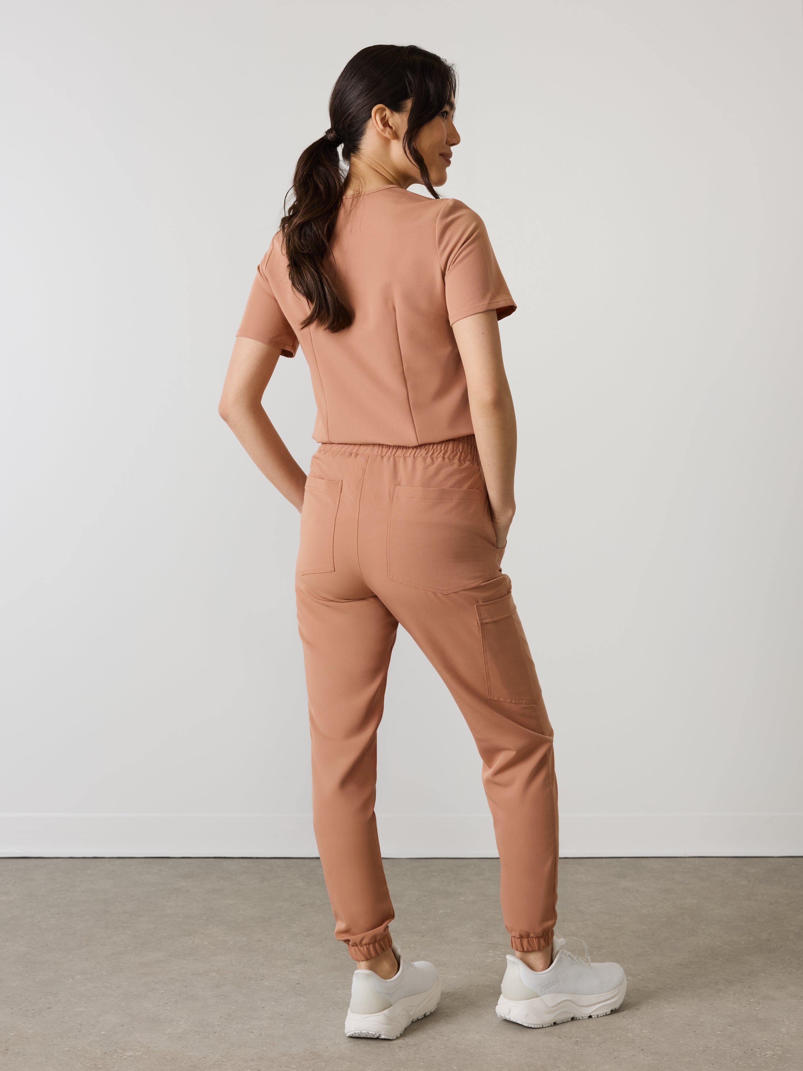 ROSIE RE-GARDE™ - MOCHA - Jogger Scrub Pants - SILVADUR™ - Image 4