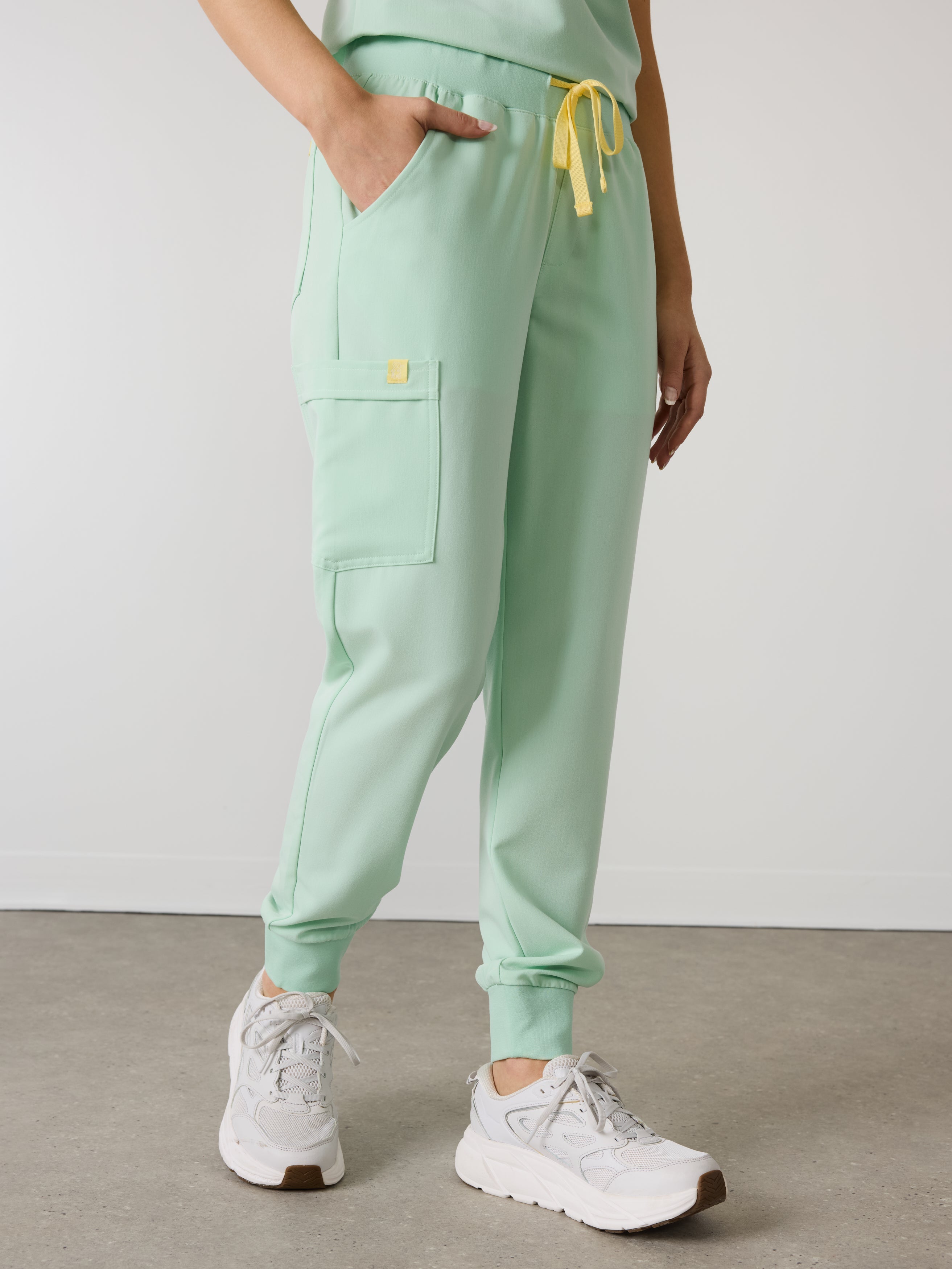 DEMI RE-GARDE™ - MISTY MINT - Jogger Scrub Pants - SILVADUR™ - Image 2