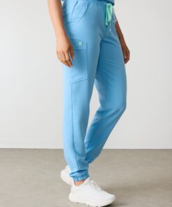 Alternative view of ROSIE RE-GARDE™ - CLASSIC BLUE - Jogger Scrub Pants - SILVADUR™