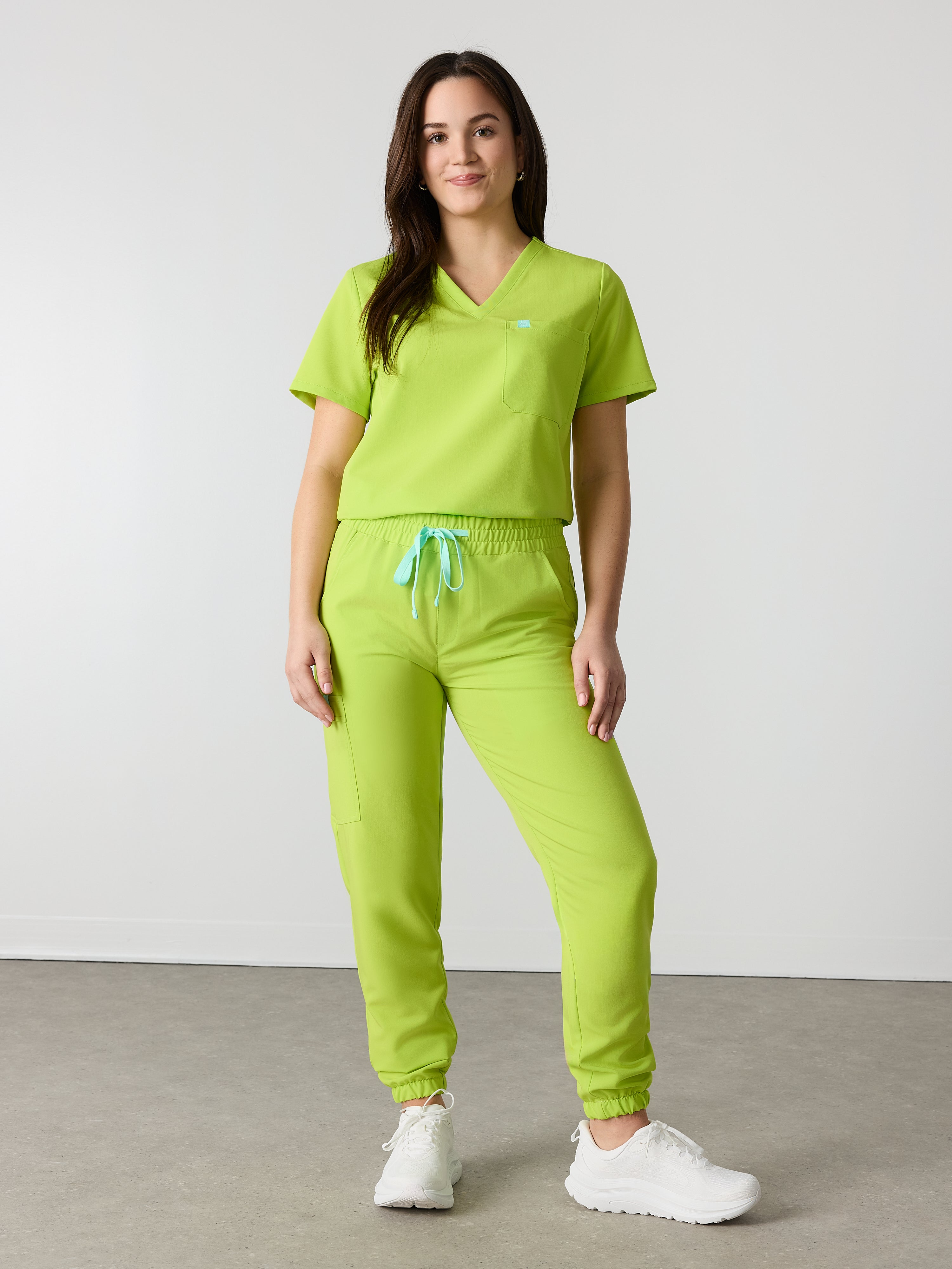 ROSIE RE-GARDE™ - LIME - Jogger Scrub Pants - SILVADUR™