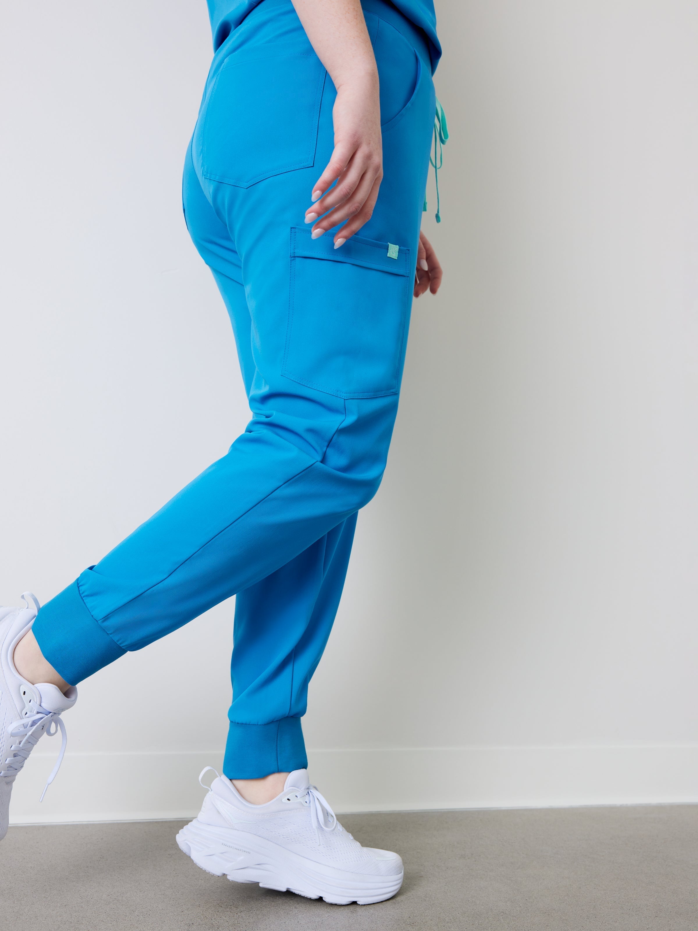 DEMI RE-GARDE™ - AZURE BLUE - Jogger Scrub Pants - Final Sale - Image 3