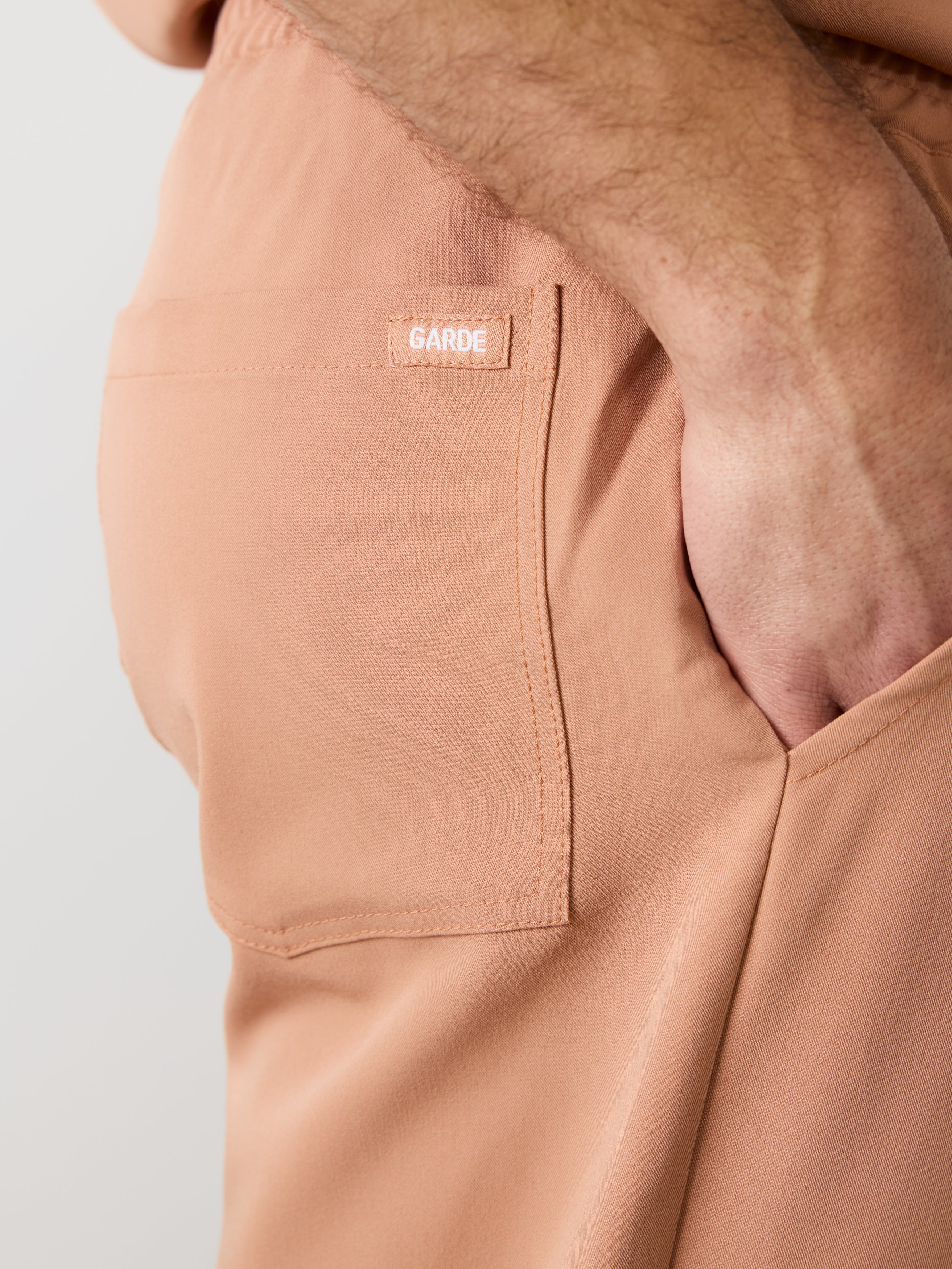 WILLIAM RE-GARDE™ - MOCHA - Men's Jogger Pants - SILVADUR™ - Image 4