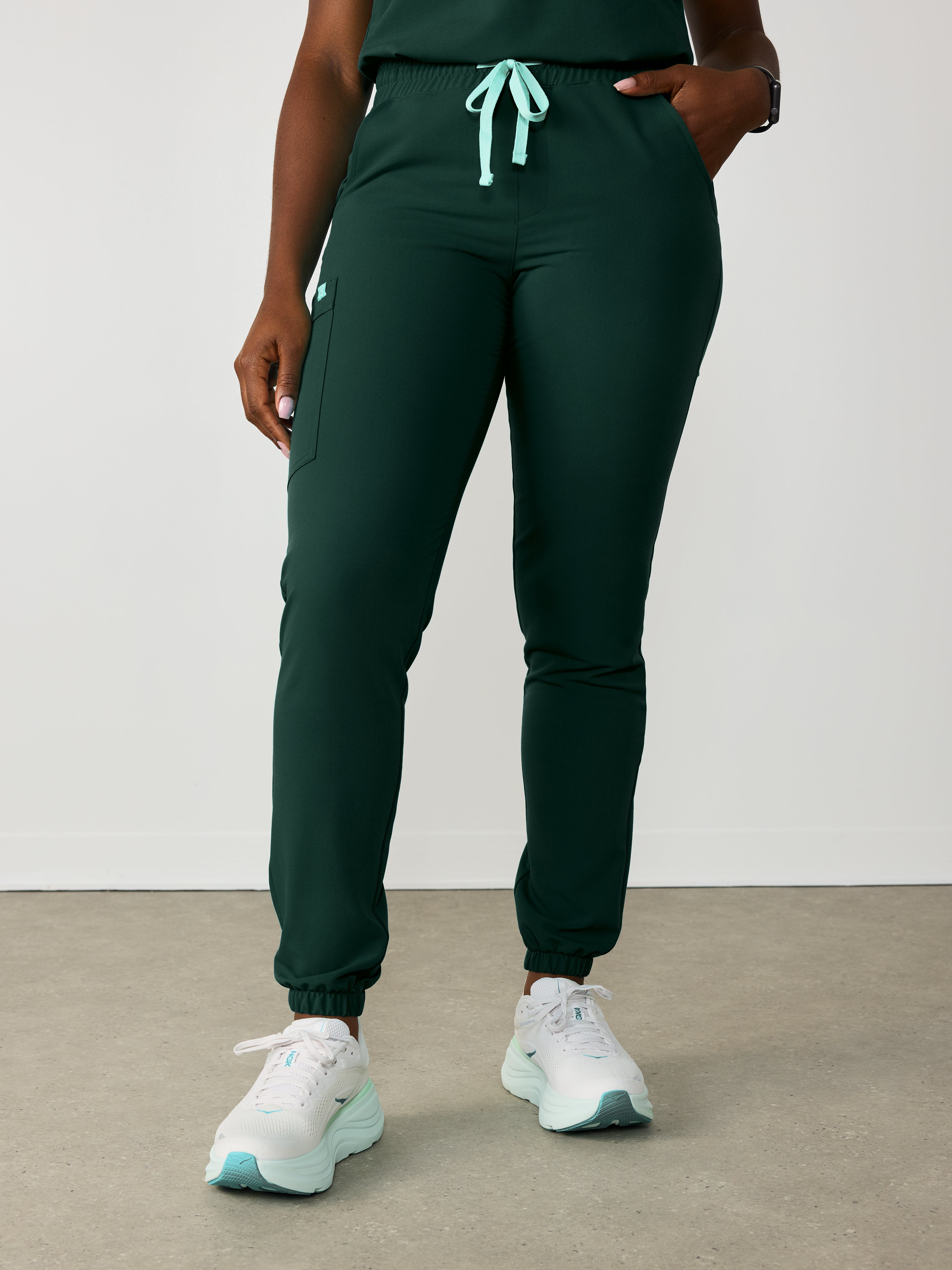ROSIE RE-GARDE™ - FOREST GREEN - Jogger Scrub Pants - SILVADUR™ - Image 3