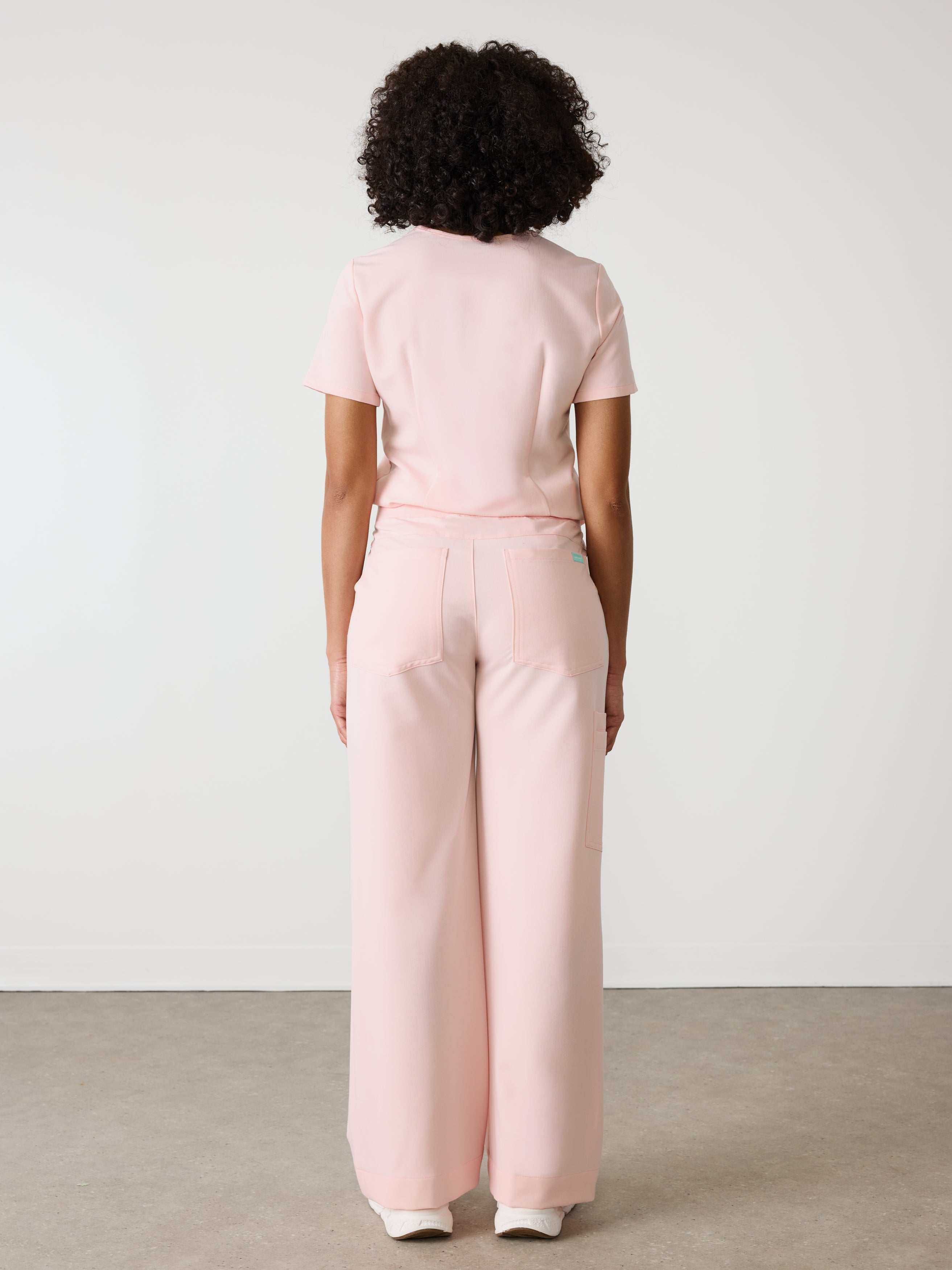MILA RE-GARDE™ - ROSE QUARTZ - Wide Leg Scrub Pants - SILVADUR™ - Image 4