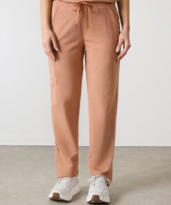 Alternative view of JULIETA RE-GARDE™ - MOCHA - Straight Cut Scrub Pants - SILVADUR™