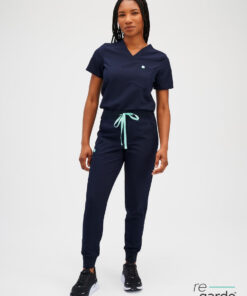 DEMI RE-GARDE™ - NAVY - Jogger Scrub Pants - SILVADUR™ - Final Sale
