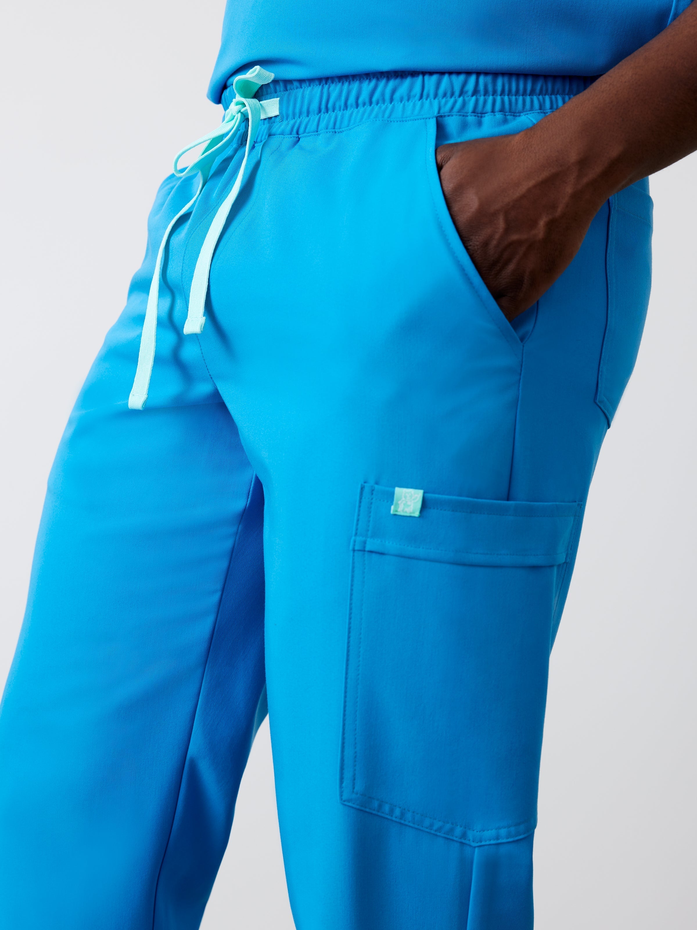 WILLIAM RE-GARDE™ - AZURE BLUE - Men's Jogger Pants - Final Sale - Image 3