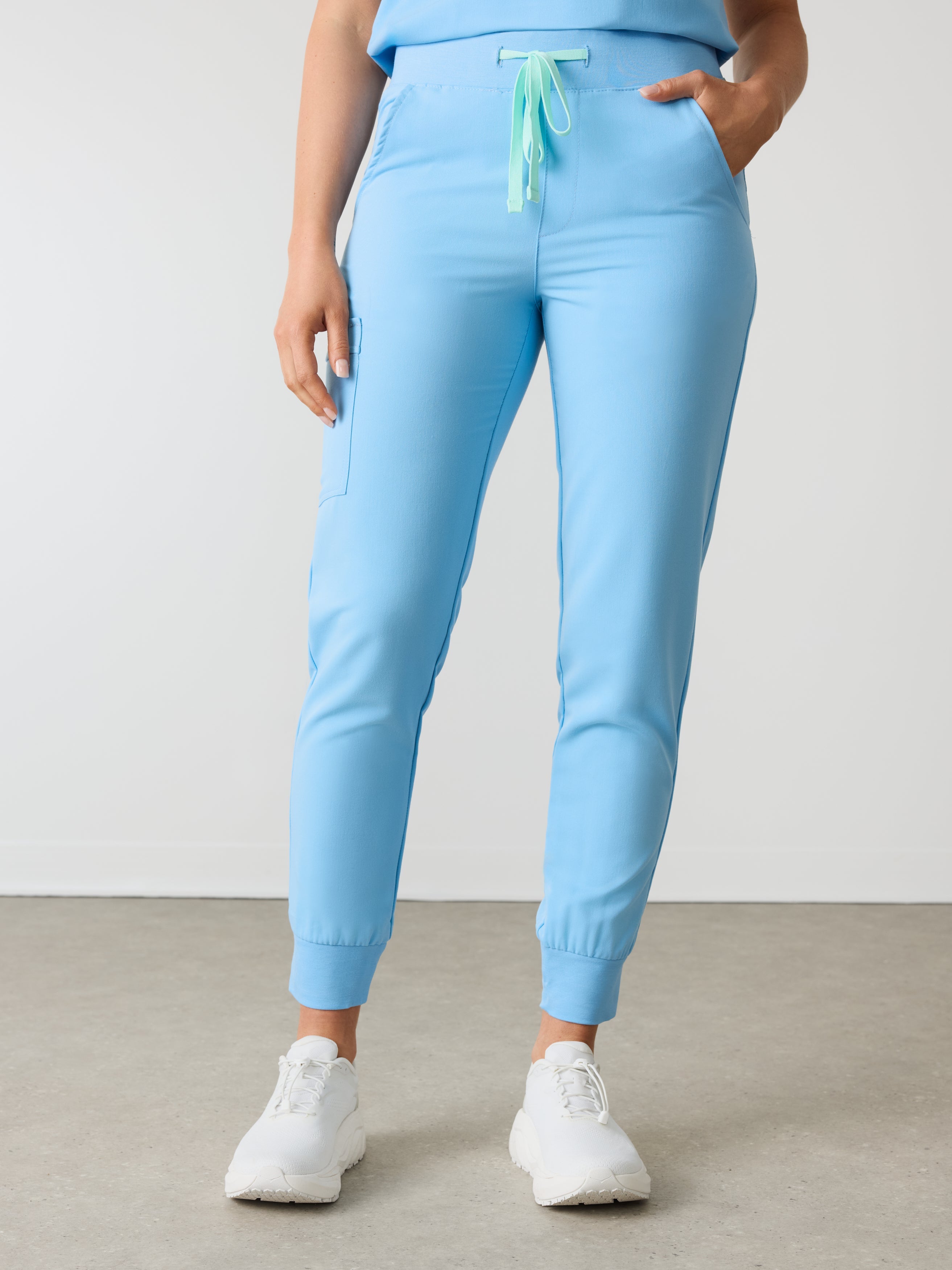DEMI RE-GARDE™ - CLASSIC BLUE - Jogger Scrub Pants - SILVADUR™ - Image 4
