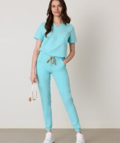 ROSIE RE-GARDE™ - OCEAN TIDE - Jogger Scrub Pants - SILVADUR™ - Final Sale