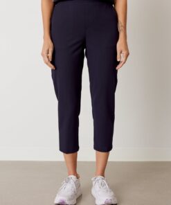 Alternative view of EVA RE-GARDE™ - NAVY - 7/8 Scrub Pants - SILVADUR™ - Final Sale