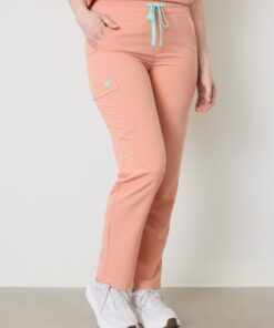 Alternative view of JULIETA RE-GARDE™ - PEACH - Straight Cut Scrub Pants - SILVADUR™ - Final Sale
