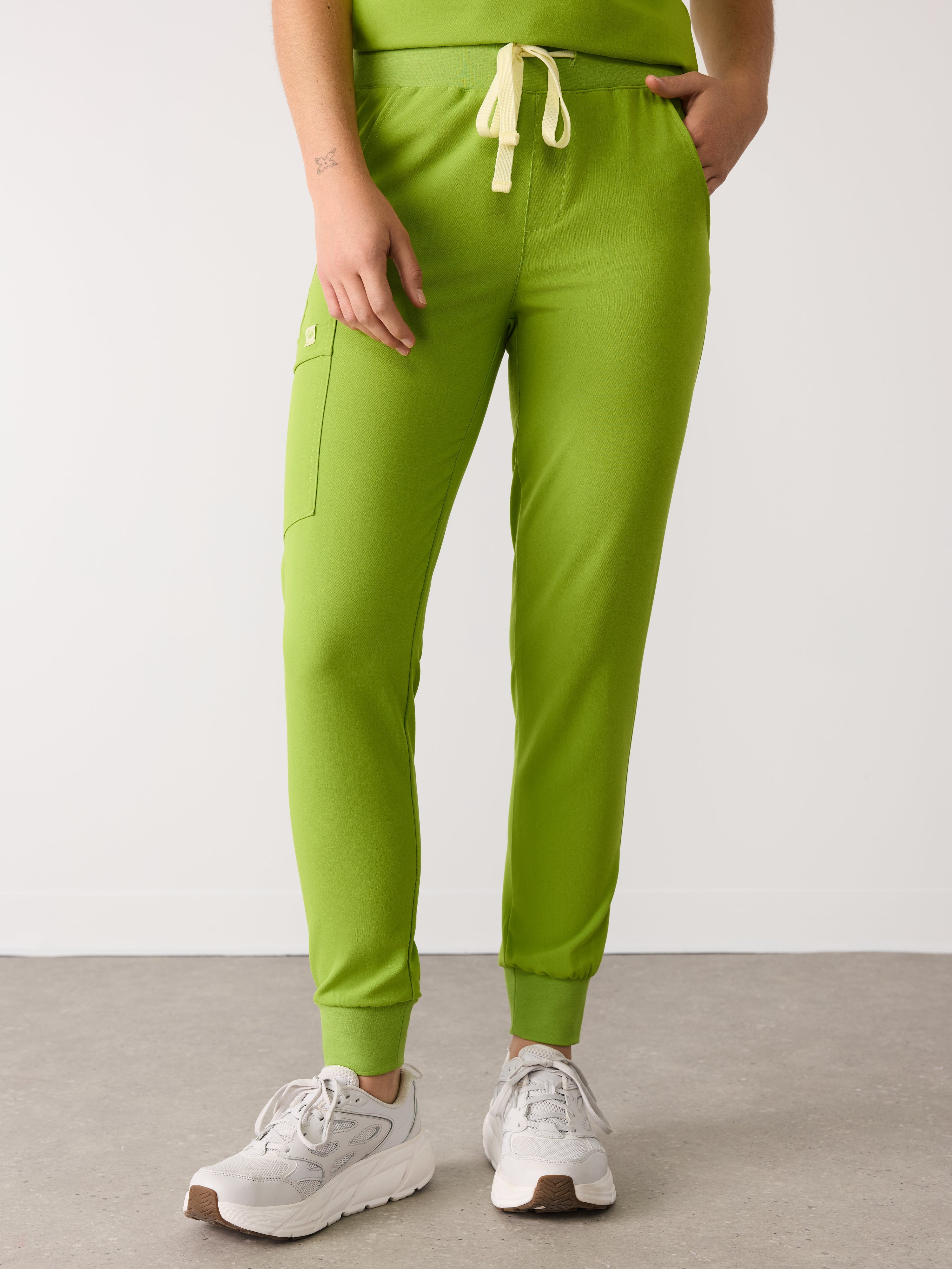 DEMI RE-GARDE™ - GRUMPY GREEN - Jogger Scrub Pants - SILVADUR™ - Final Sale - Image 3