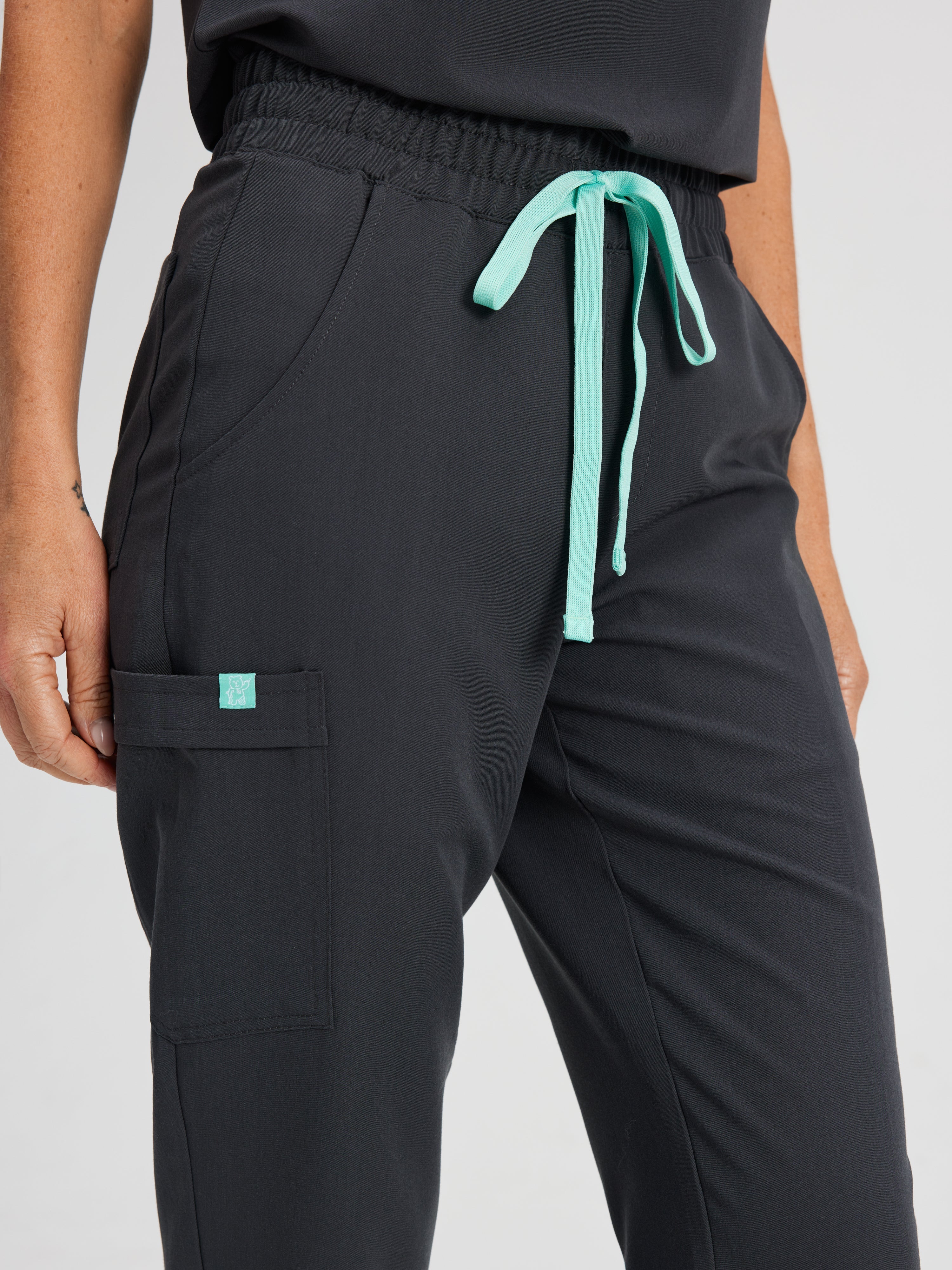 ROSIE RE-GARDE™ - CHARCOAL - Jogger Scrub Pants - SILVADUR™ - Image 3