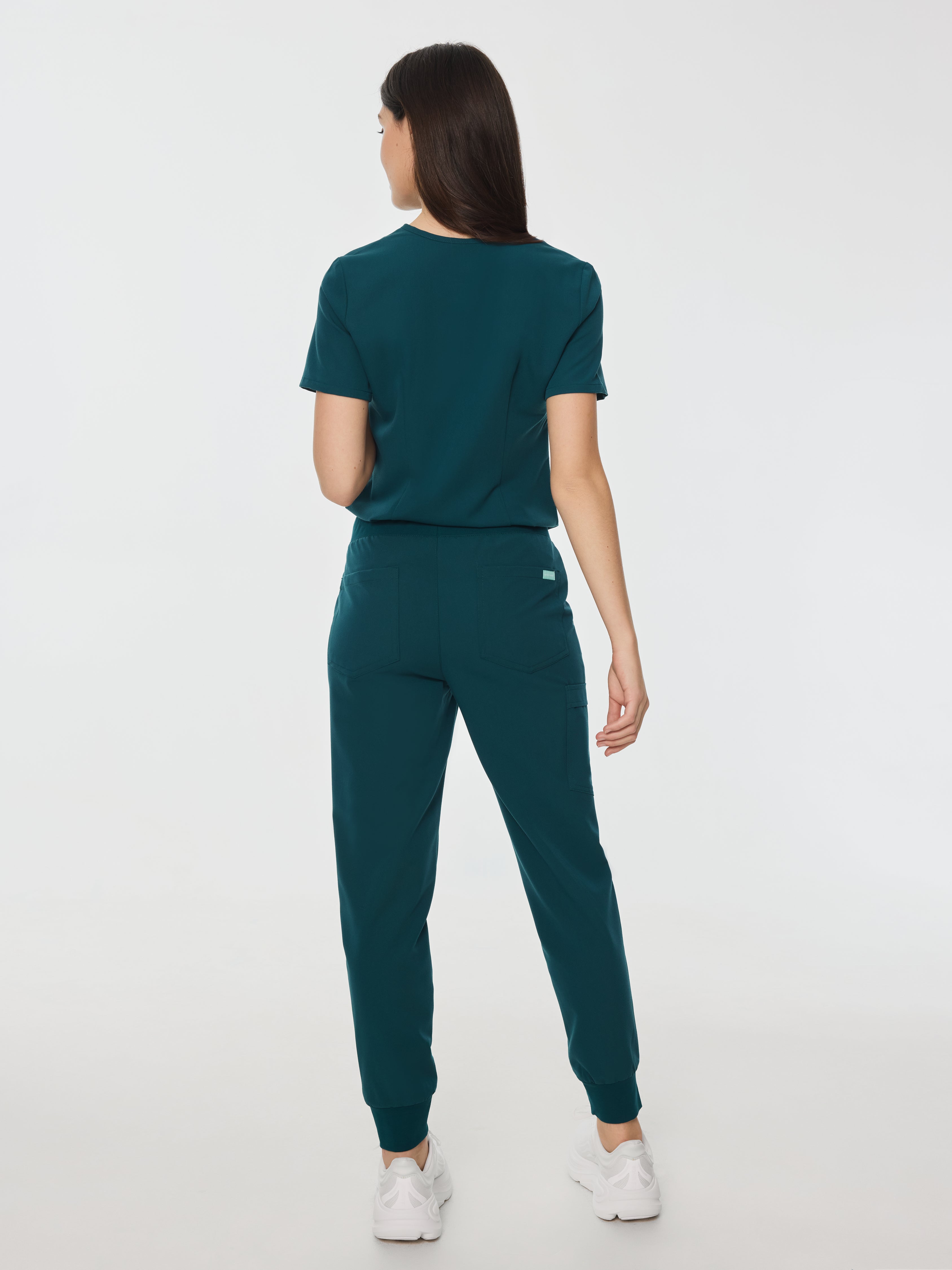 DEMI RE-GARDE™ - TEAL - Jogger Scrub Pants - SILVADUR™ - Image 3