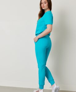 Alternative view of DEMI RE-GARDE™ - TURQUOISE - Jogger Scrub Pants - Final Sale