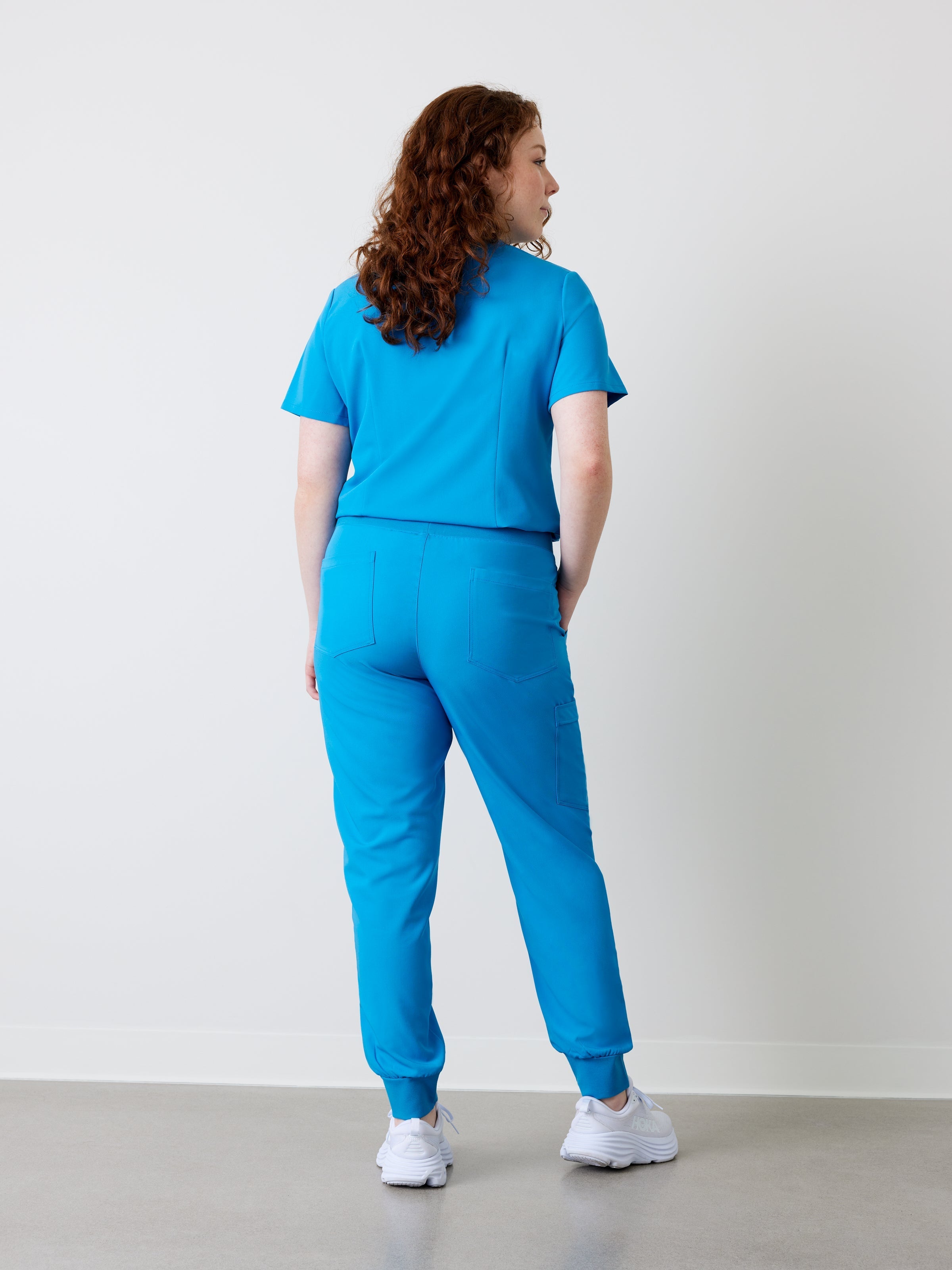 DEMI RE-GARDE™ - AZURE BLUE - Jogger Scrub Pants - Final Sale - Image 2