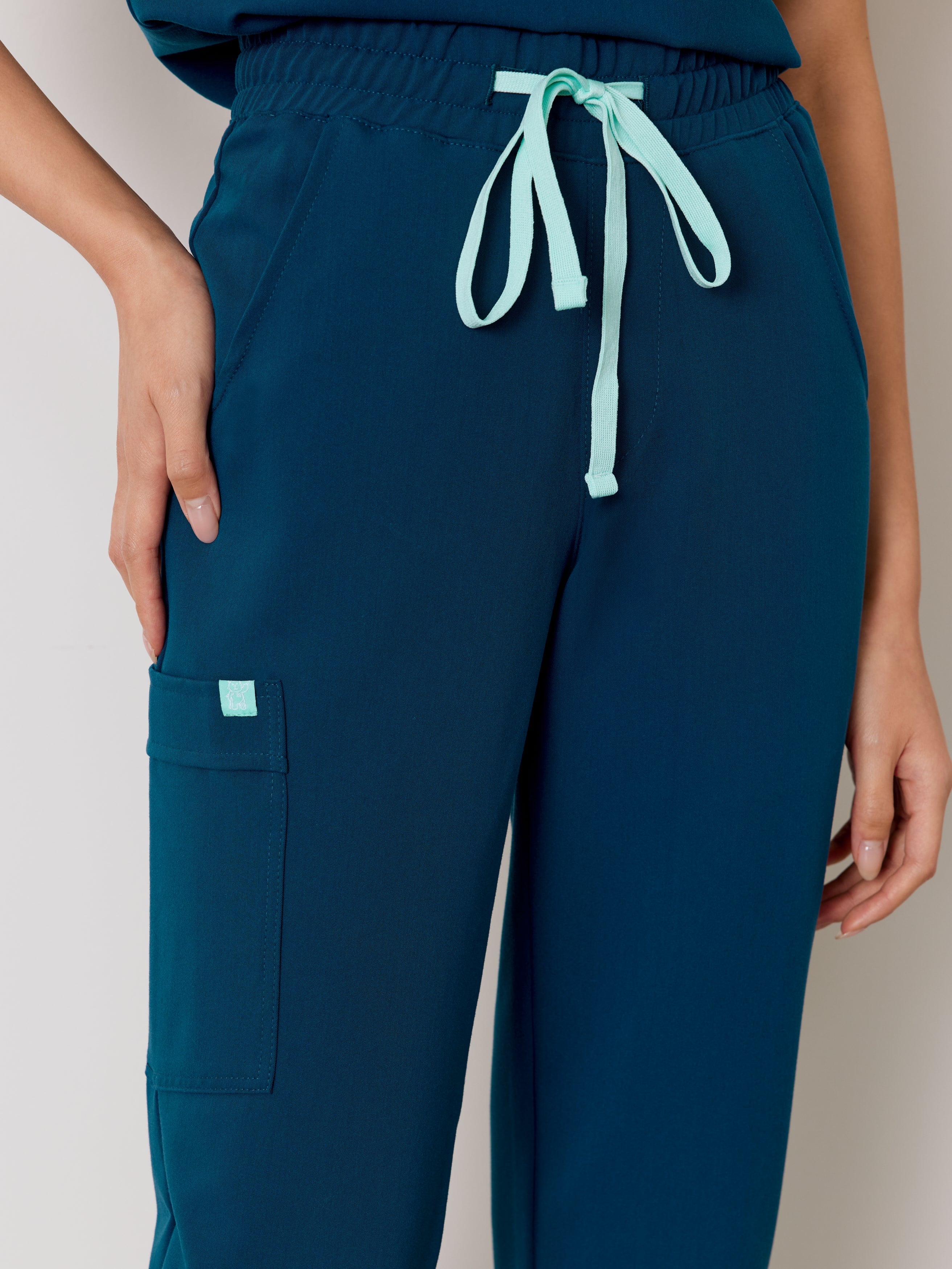 JULIETA RE-GARDE™ - OPAL BLUE - Straight Cut Scrub Pants - SILVADUR™ - Image 3