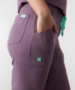 Alternative view of DEMI RE-GARDE™ - DUSTY PURPLE - Jogger Scrub Pants - SILVADUR™