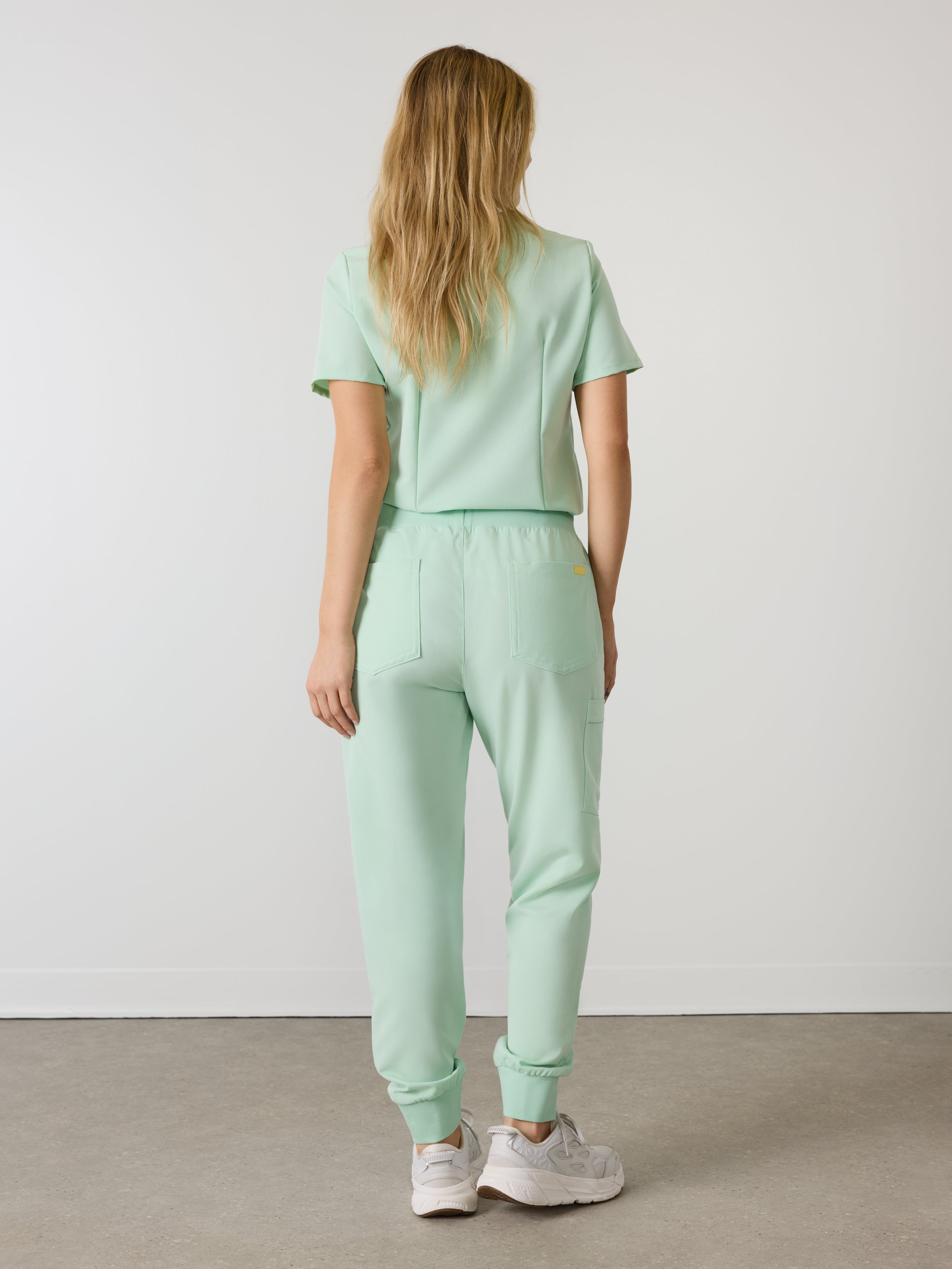 DEMI RE-GARDE™ - MISTY MINT - Jogger Scrub Pants - SILVADUR™ - Image 3