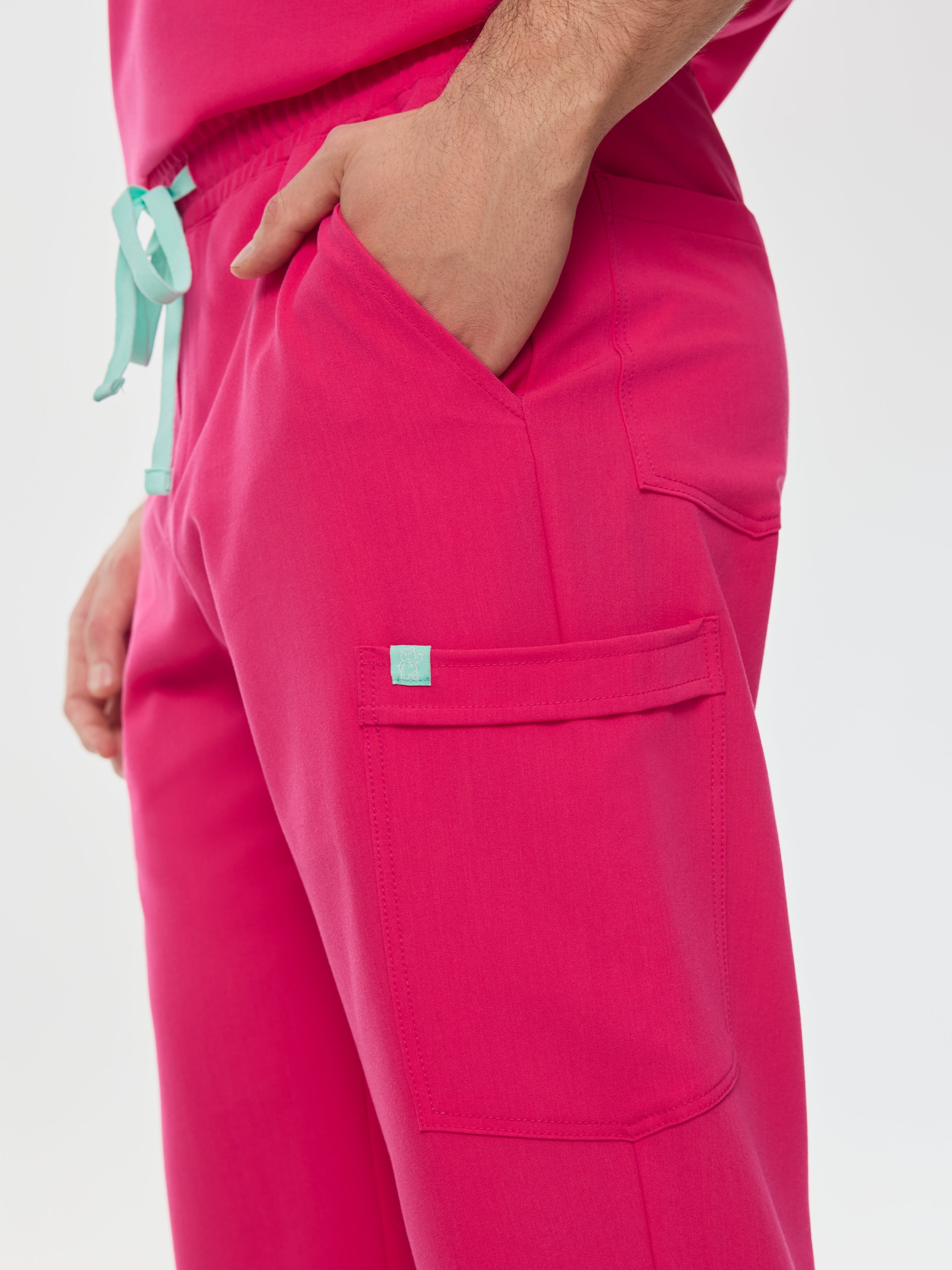 WILLIAM RE-GARDE™ - PINK CRUSH - Men's Jogger Pants - SILVADUR™ - Image 3
