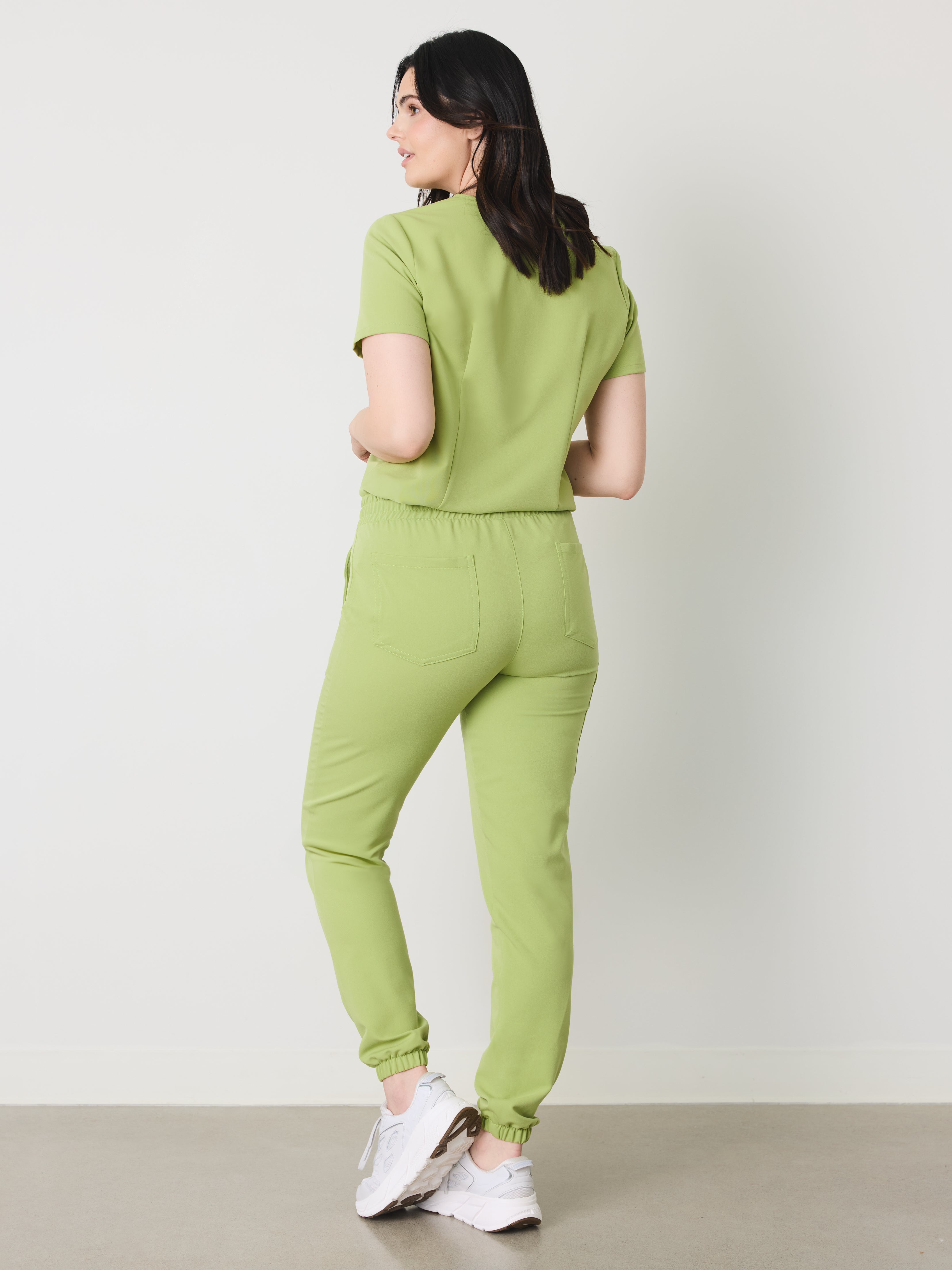 ROSIE RE-GARDE™ - MOSS GREEN - Jogger Scrub Pants - SILVADUR™ - Final Sale - Image 4