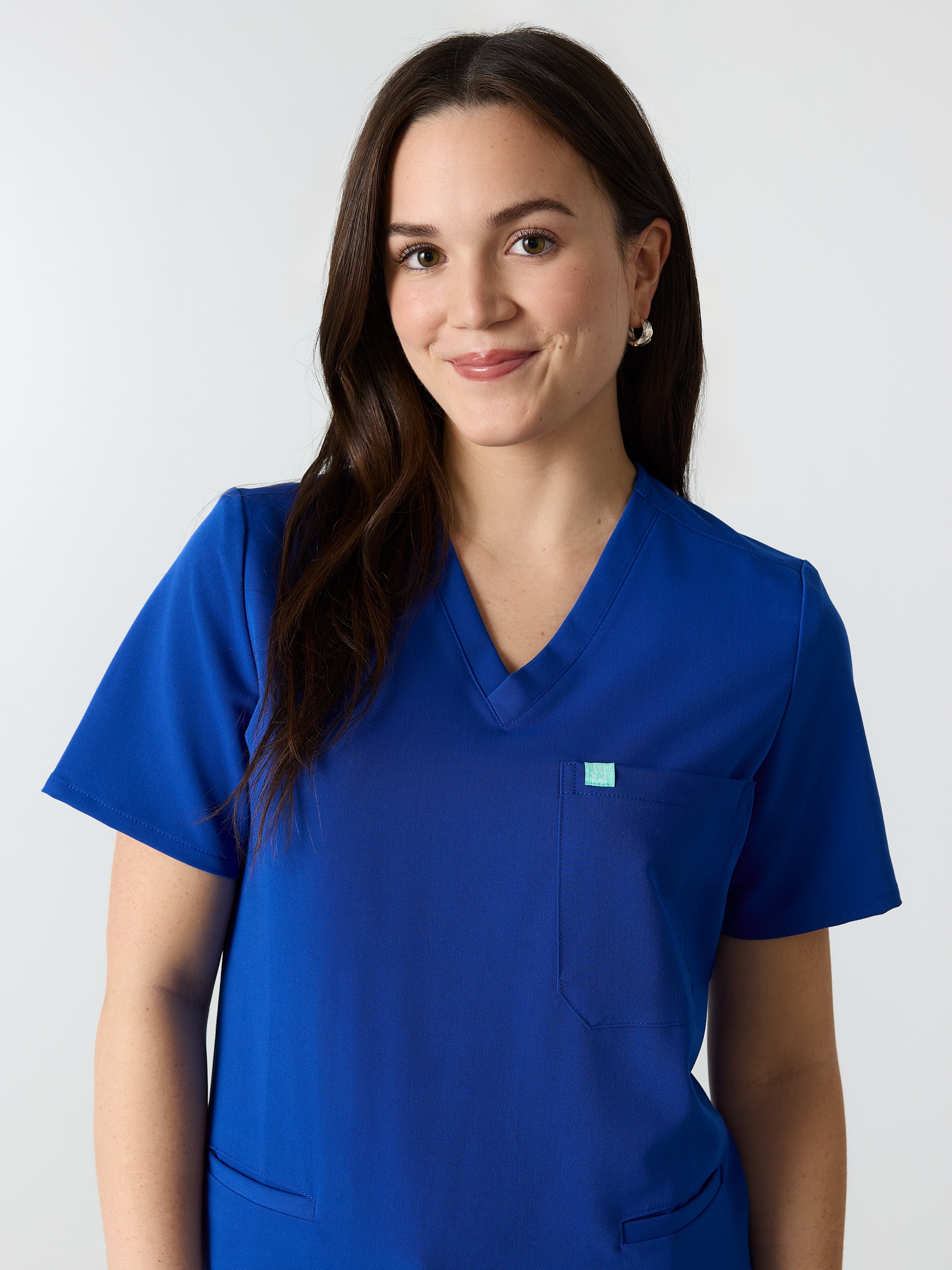 LIV RE-GARDE™ - ROYAL BLUE - Three Pockets Scrub Top - SILVADUR™ - Image 2