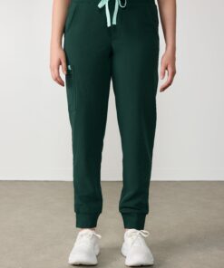 Alternative view of DEMI RE-GARDE™ - FOREST GREEN - Jogger Scrub Pants - SILVADUR™