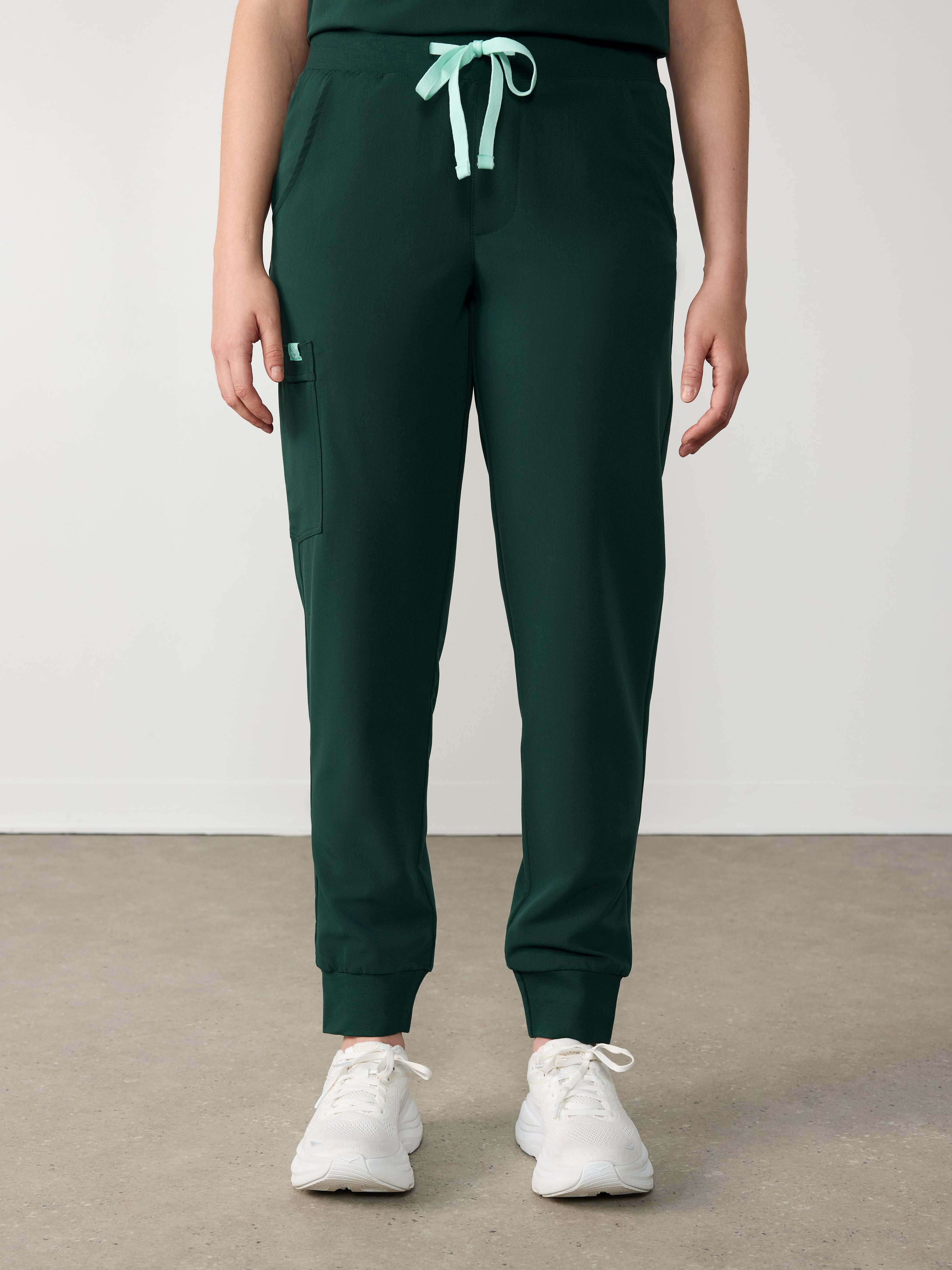 DEMI RE-GARDE™ - FOREST GREEN - Jogger Scrub Pants - SILVADUR™ - Image 2